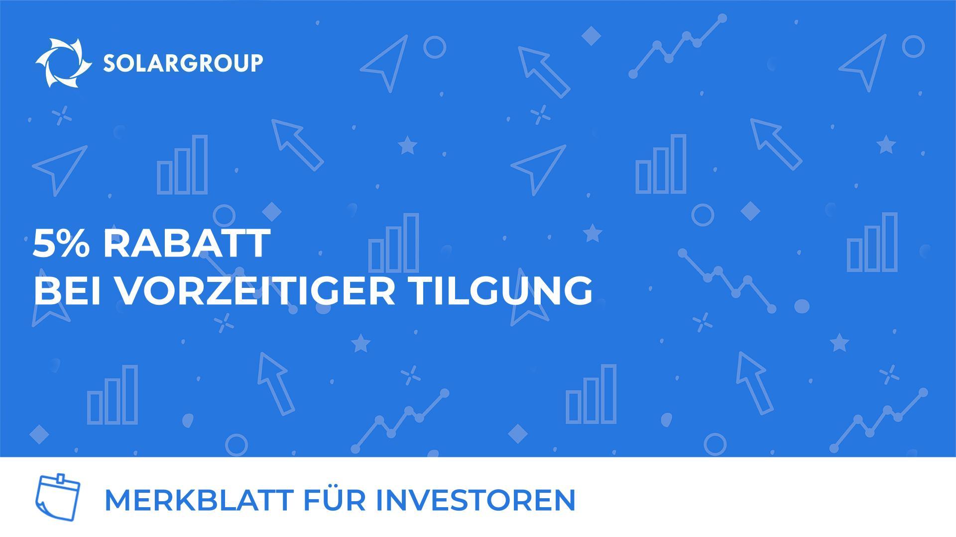 5% Rabatt bei vorzeitiger Tilgung