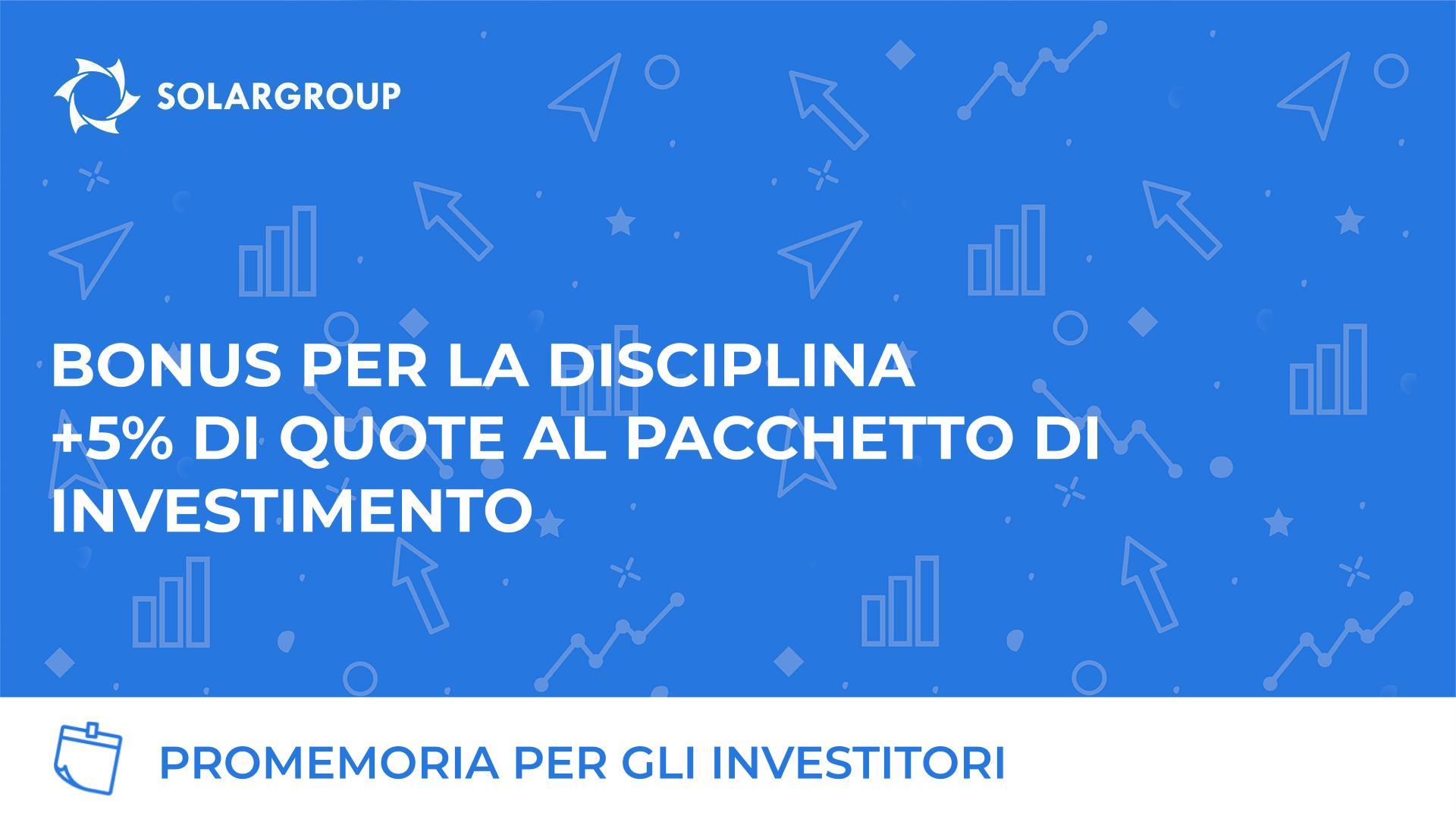 +5% per il pagamento puntuale delle rate