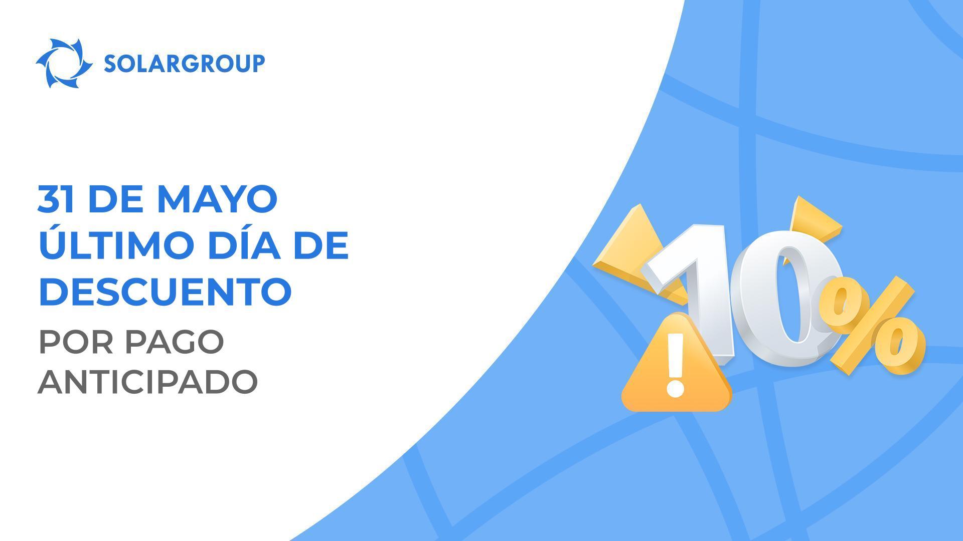 Finaliza la vigencia del descuento del 10% por pago anticipado