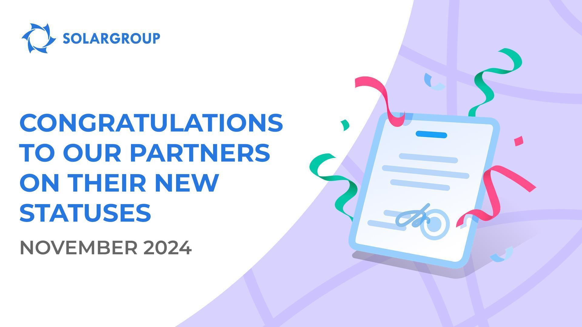 Welcoming our partners to their new statuses!