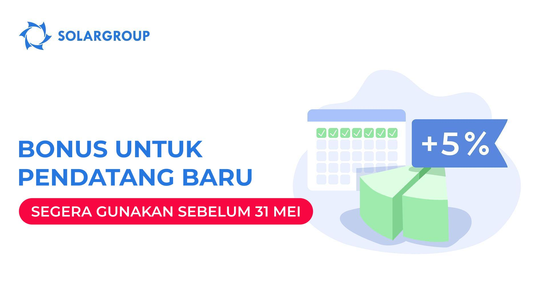Berinvestasi dalam minggu pertama setelah pendaftaran - dapatkan 5% saham bonus