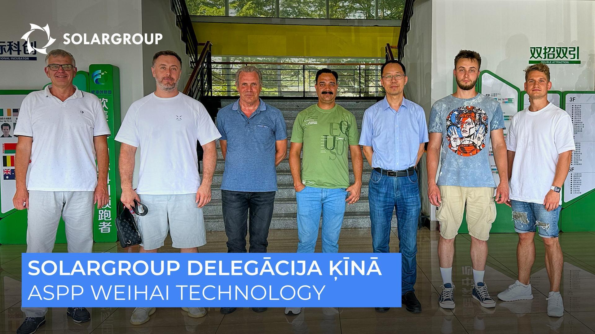 SOLARGROUP Ķīnā | 3. diena | Ciemos pie kompānijas ASPP Weihai