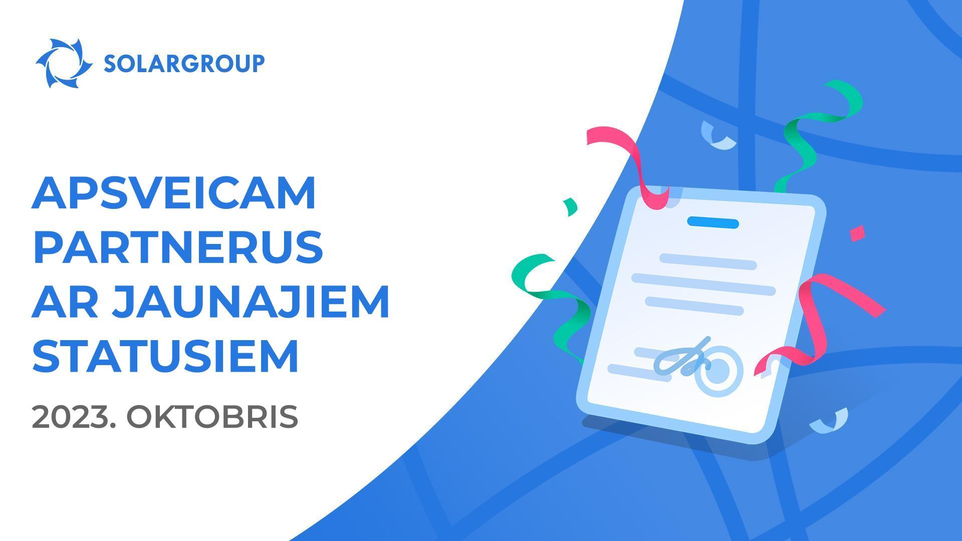 Apsveicam partnerus ar jaunajiem statusiem