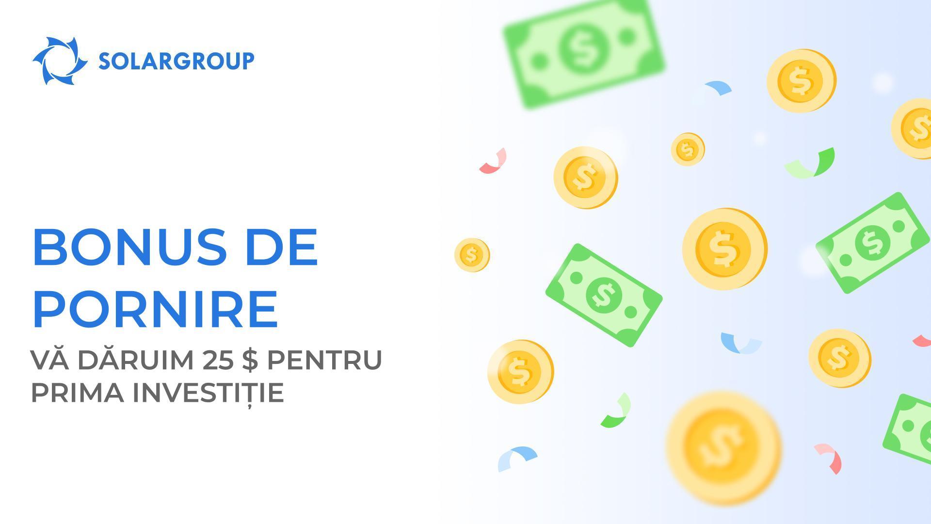 O nouă promoție adresată noilor investitori: „Bonus de pornire”