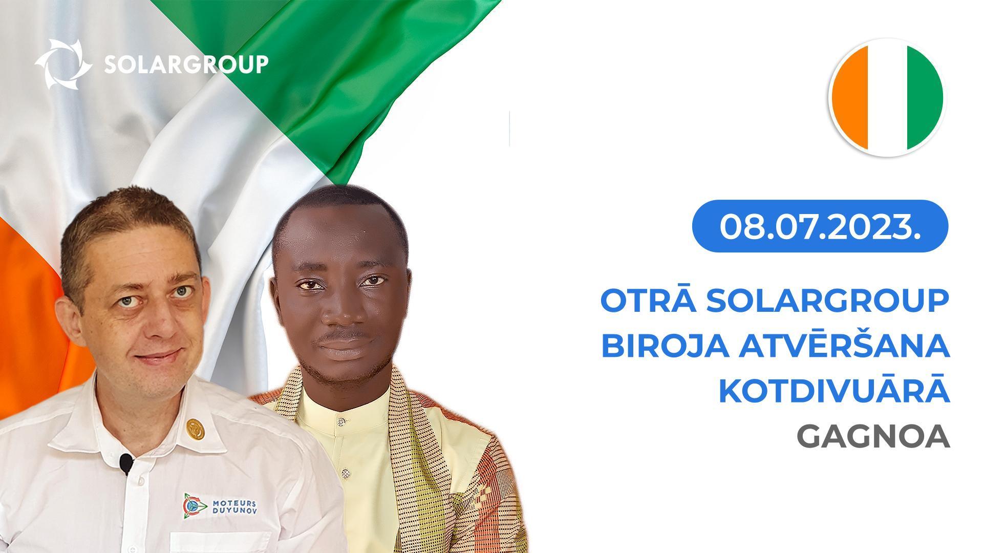 Kotdivuārā tiks atvērts jauns SOLARGROUP birojs