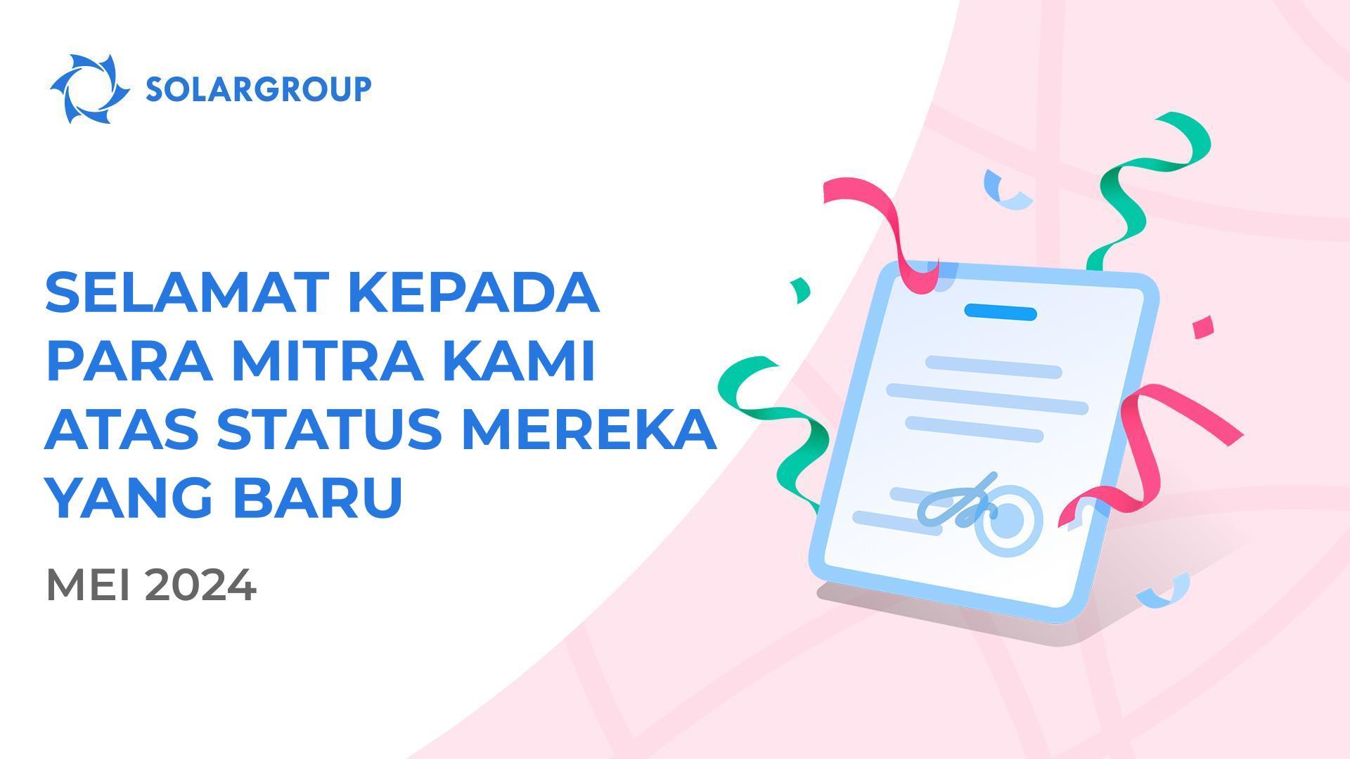 Kami menyambut para mitra kami dengan status baru mereka!👏