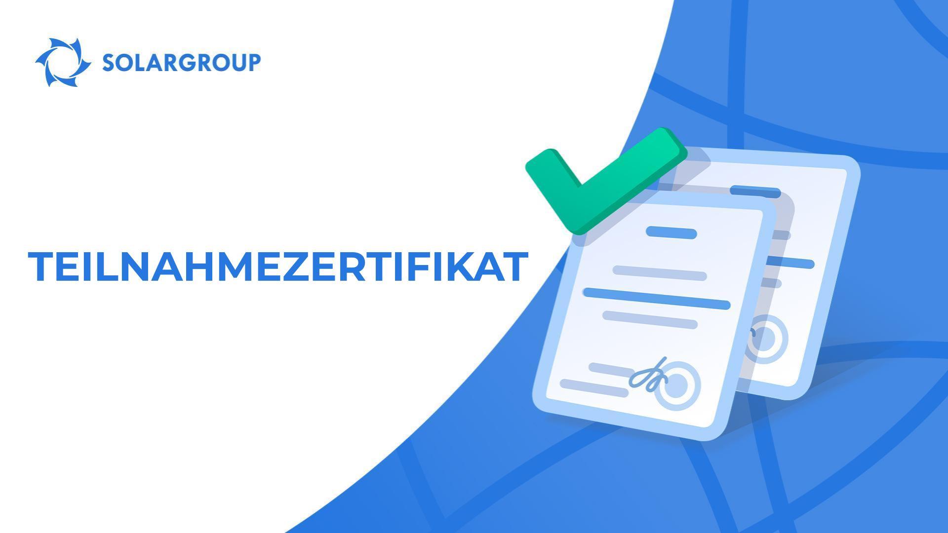 Ihr Zertifikat: Wir danken Ihnen für Ihre Teilnahme!