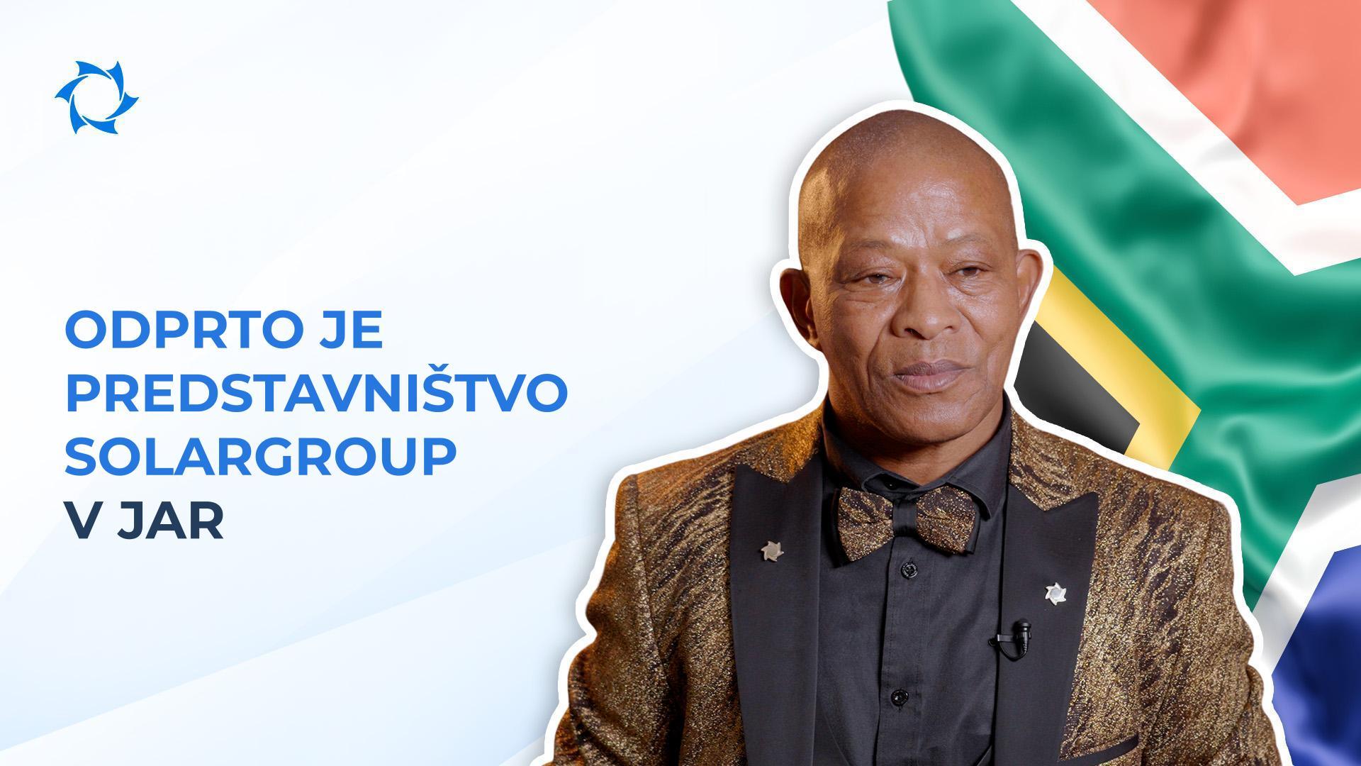 Podjetje SOLARGROUP je odprlo predstavništvo v Južnoafriški republiki