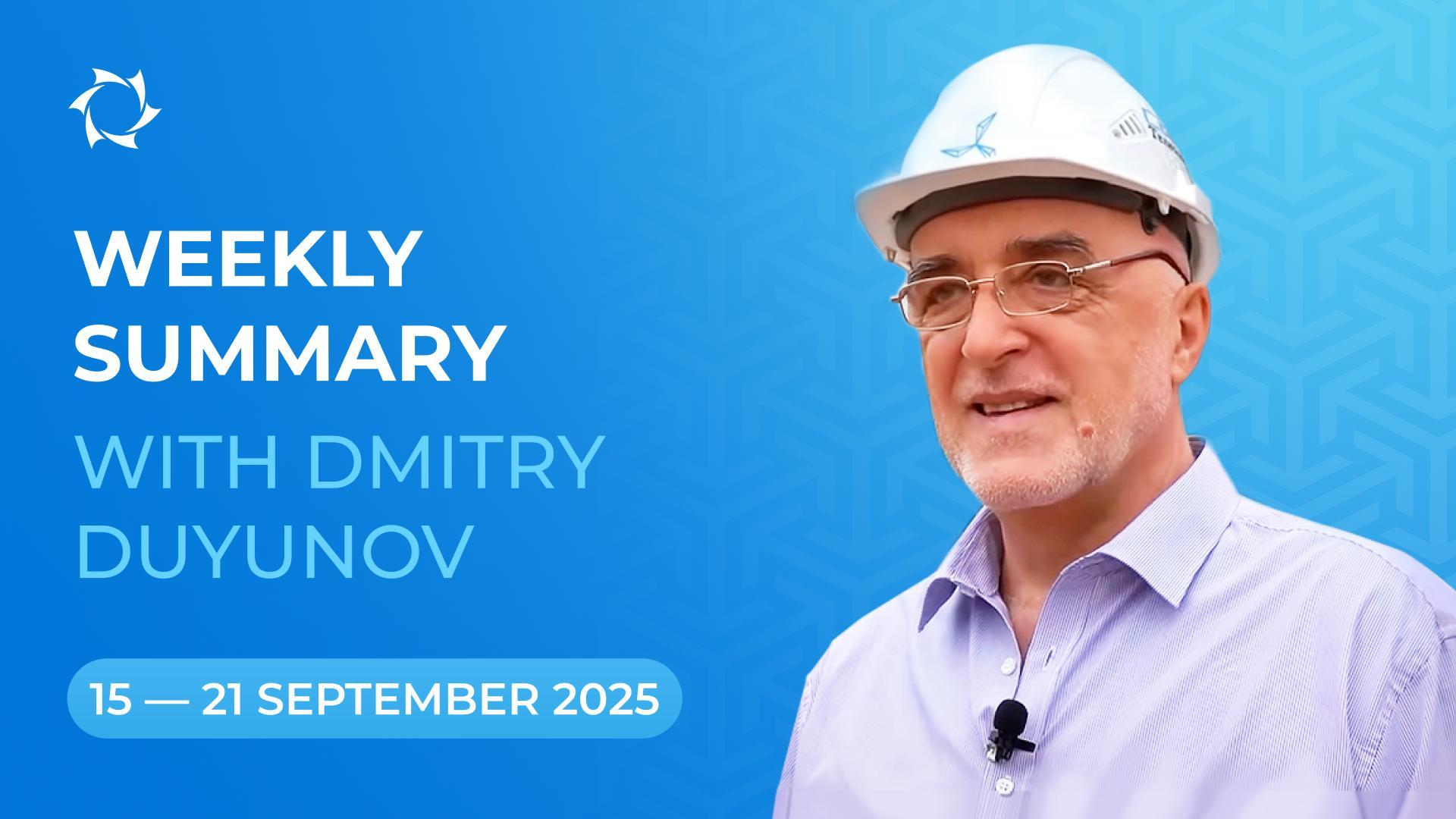 Weekly summary for the Duyunov Motors project