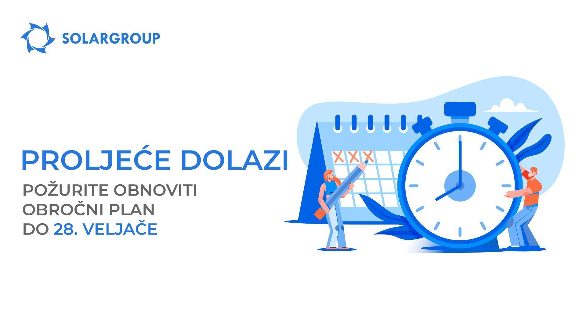 Proljeće dolazi: požurite obnoviti obročni plan do 28. veljače