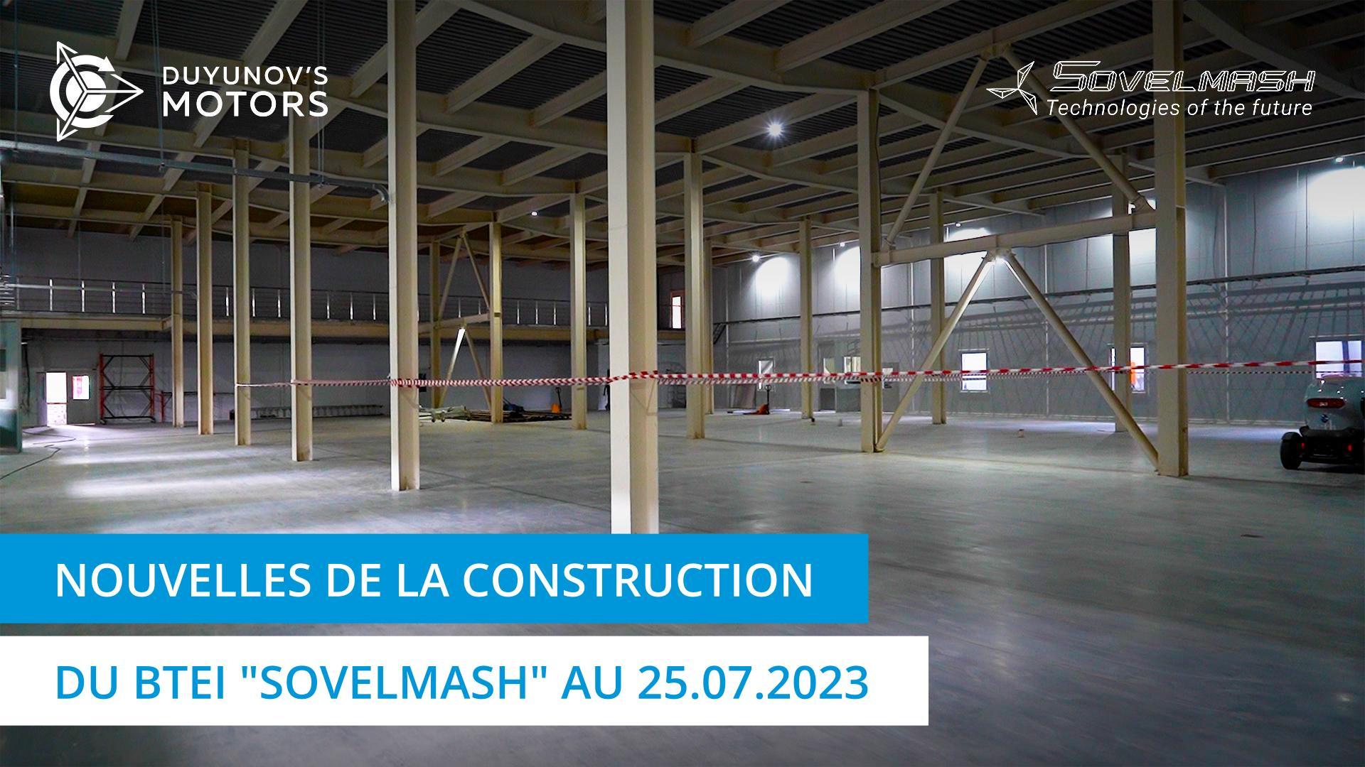 La chape d'égalisation a été coulée avec du béton dans le BTEI "Sovelmash"