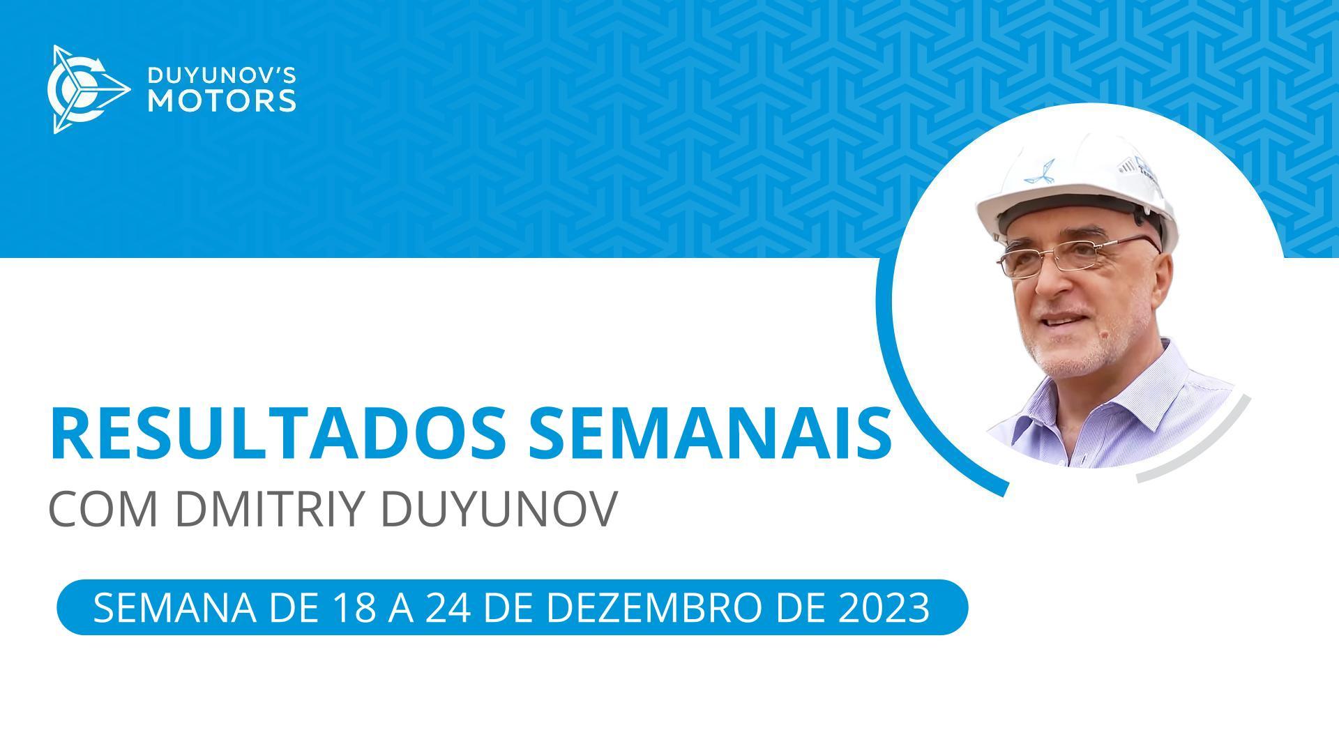 Os principais eventos semanais no projeto "Duyunov's motors"
