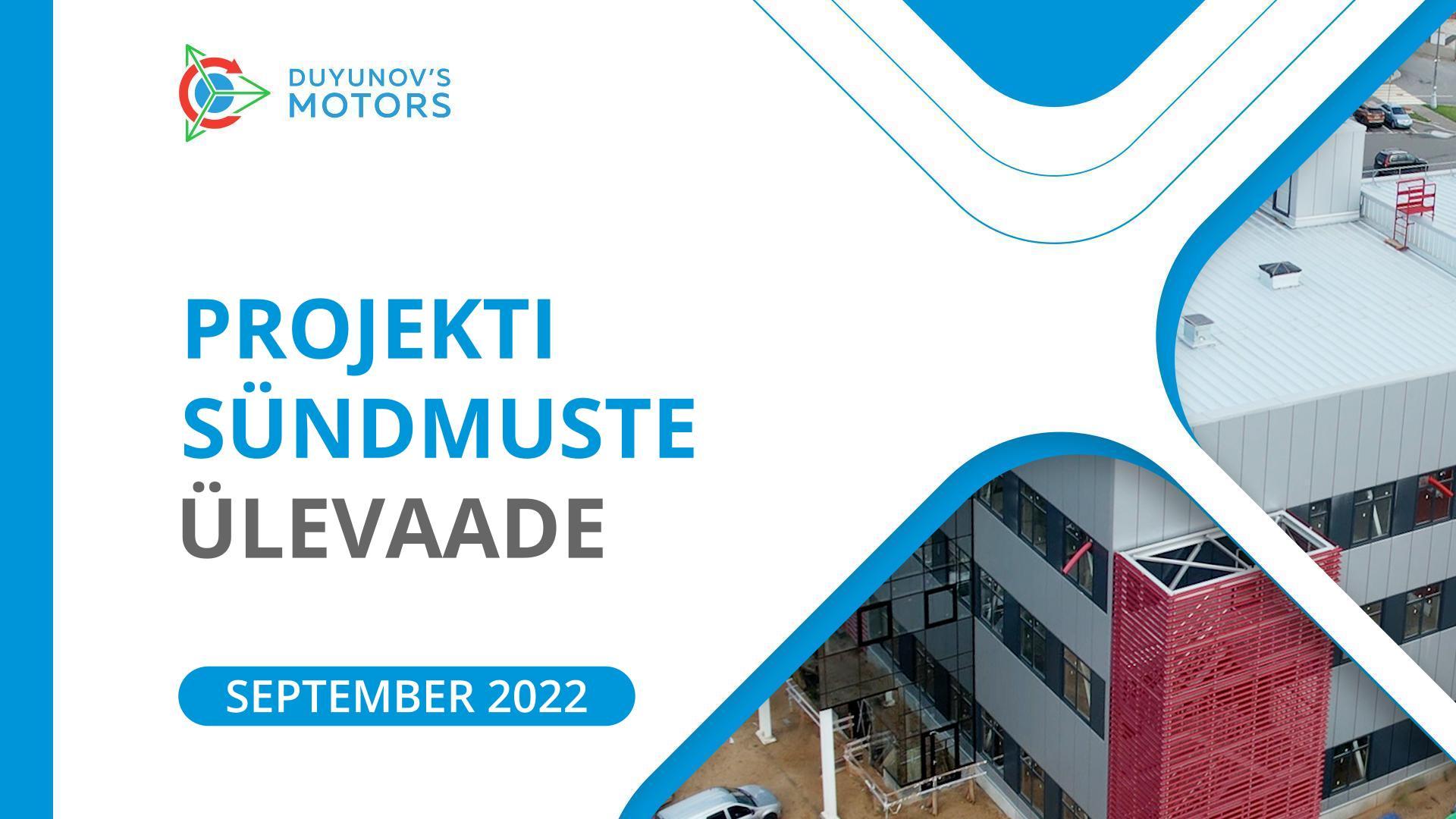 Projekti sündmuste ülevaade: september