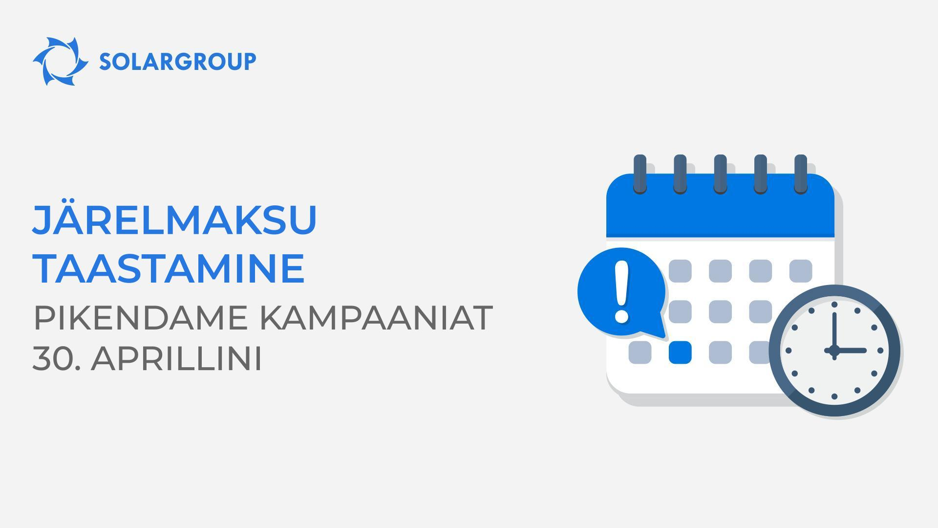Järelmaksu taastamine: pikendame investorikonto kampaaniat kuni 30. aprillini