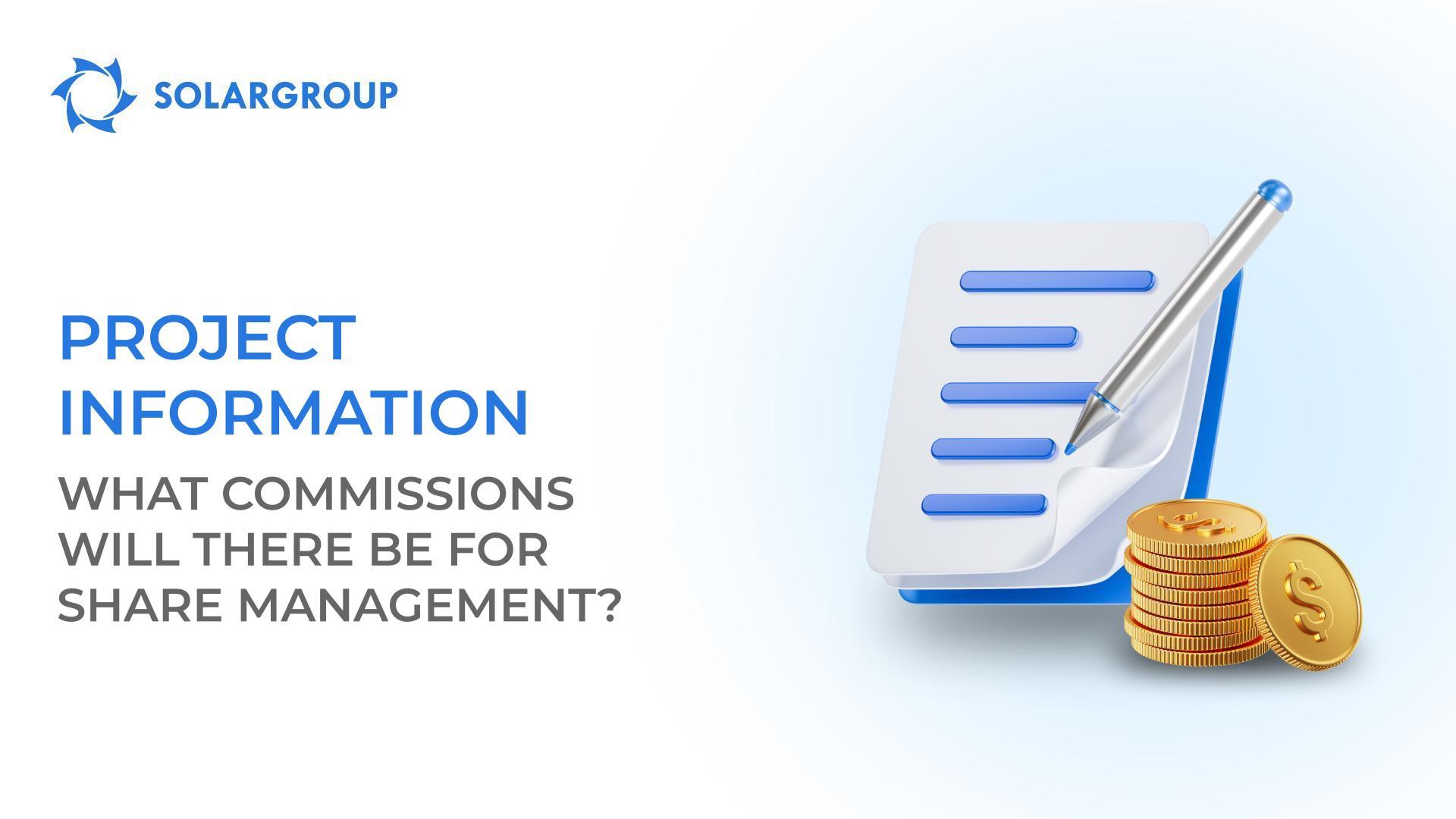 How much does personal ownership of shares and management through SOLARGROUP cost?