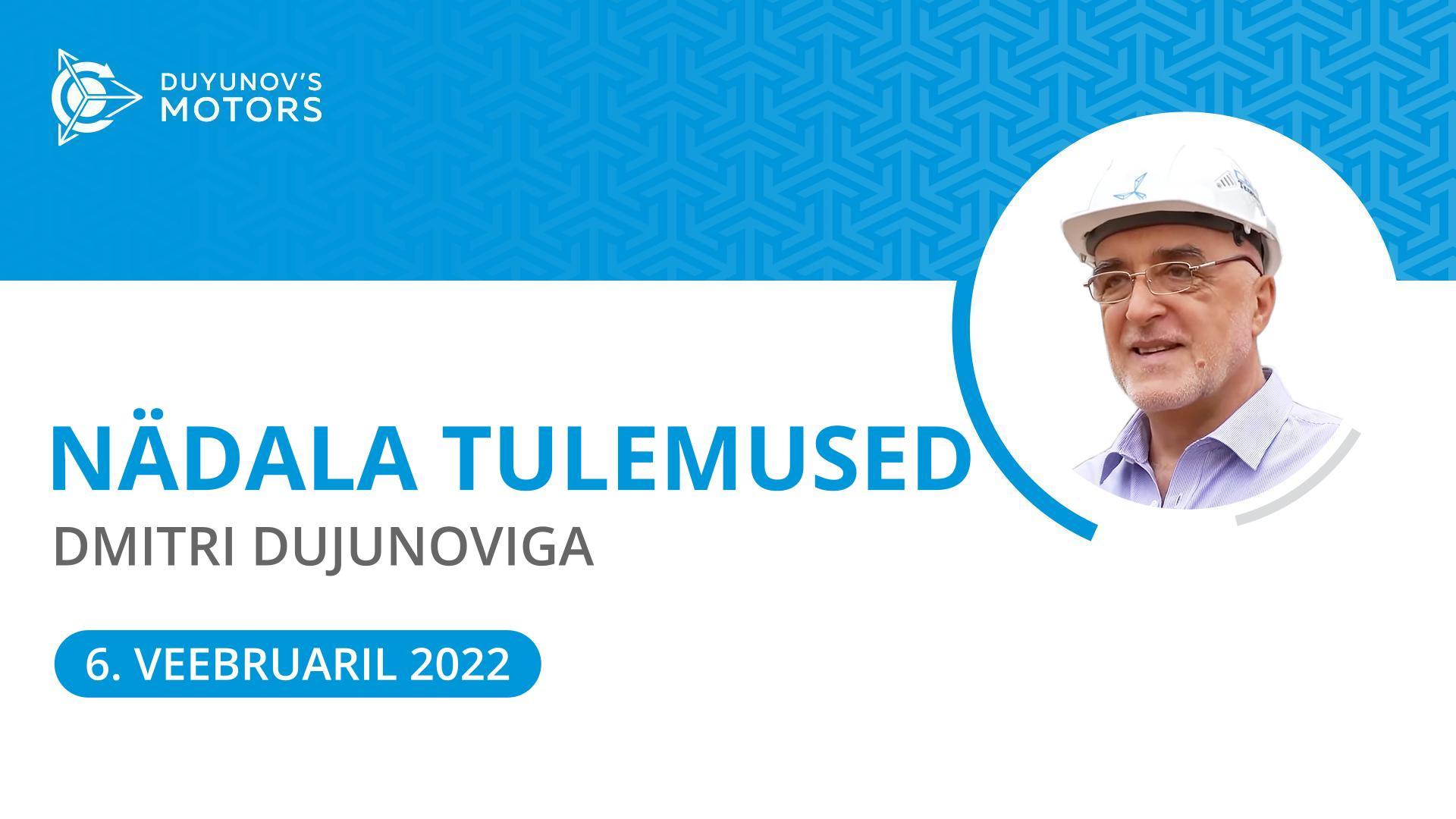 "Dujunovi mootorid" projekti nädala kokkuvõte