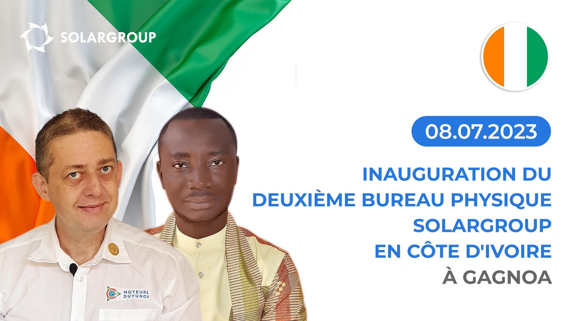 Inauguration d'un nouveau bureau physique SOLARGROUP en Côte d'Ivoire