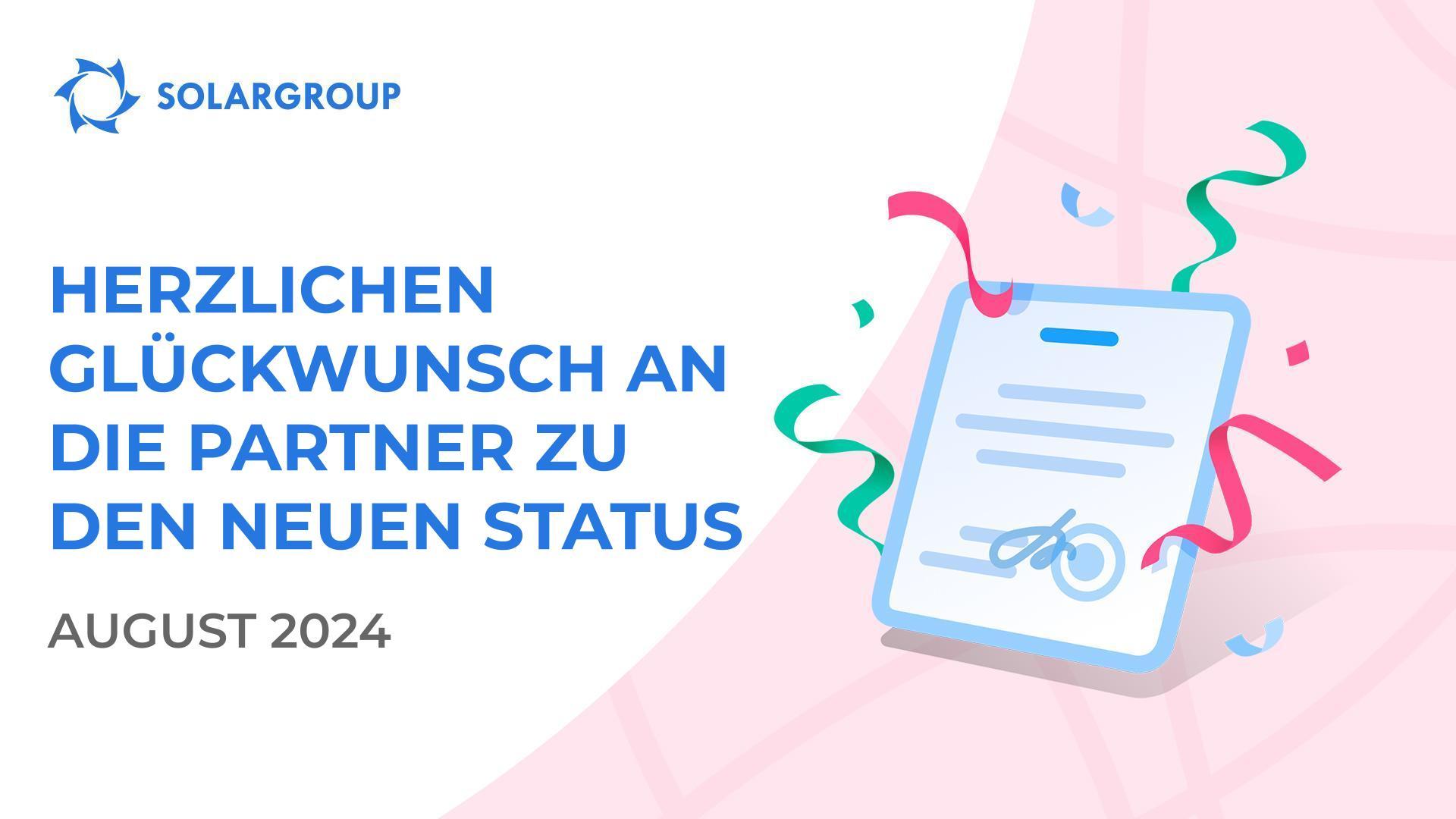 Herzlichen Glückwunsch an die Partner zu den neuen Status!👏