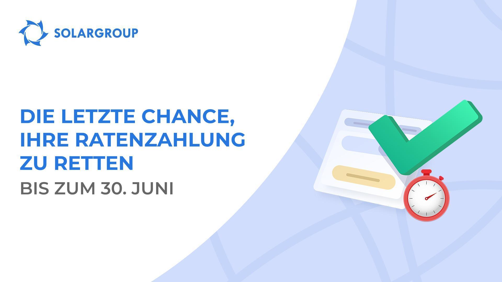Wir schließen die Möglichkeit zur Wiederherstellung der im Jahr 2019 gekündigten Ratenzahlungen.