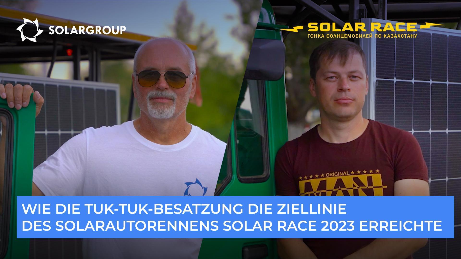 Wie die Tuk-Tuk-Besatzung die Ziellinie des Solarautorennens Solar race 2023 erreichte