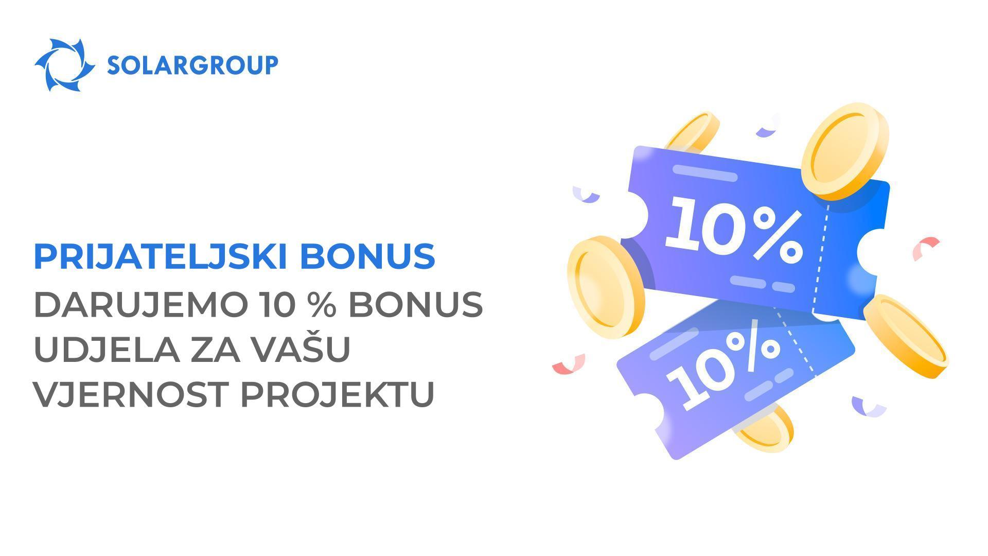 Platite investicijski paket u cijelosti i ostvarite Prijateljski bonus.