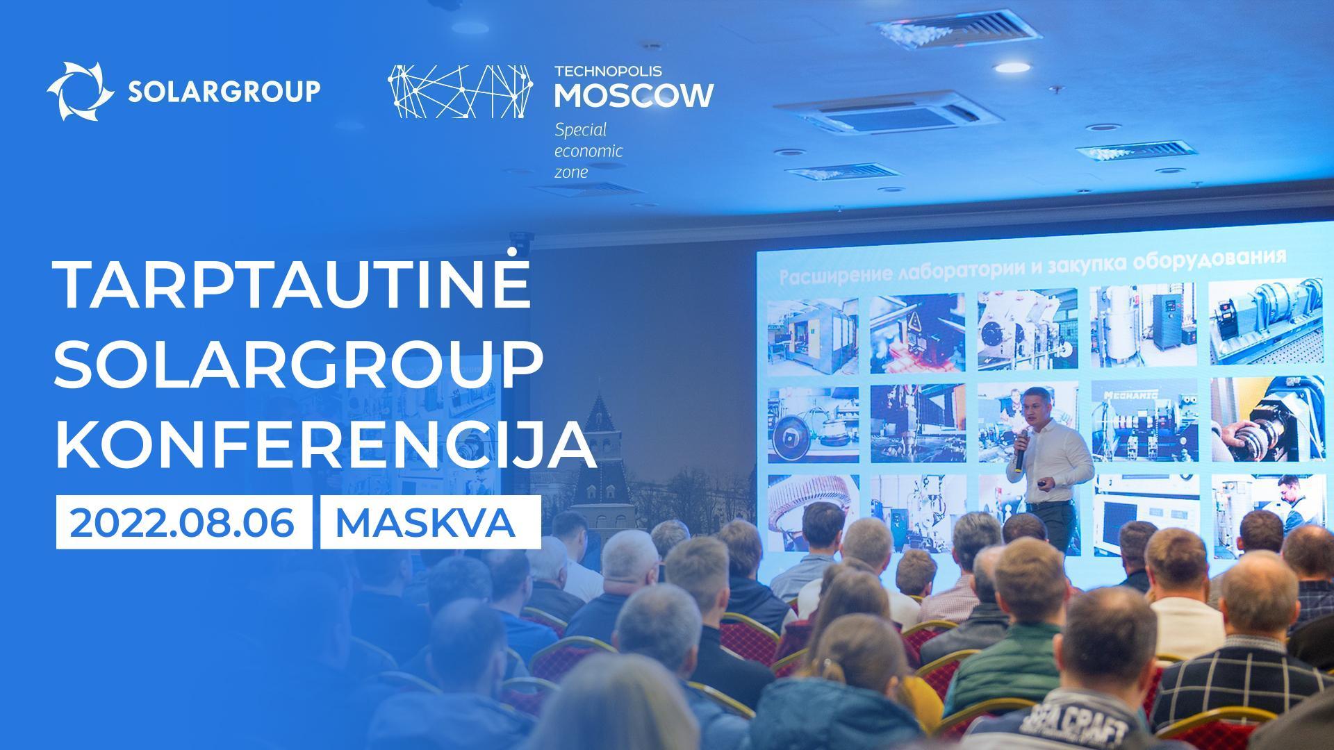 Pateks tik pirmieji 350: atidaryta registracija į Tarptautinę konferenciją SOLARGROUP 2022