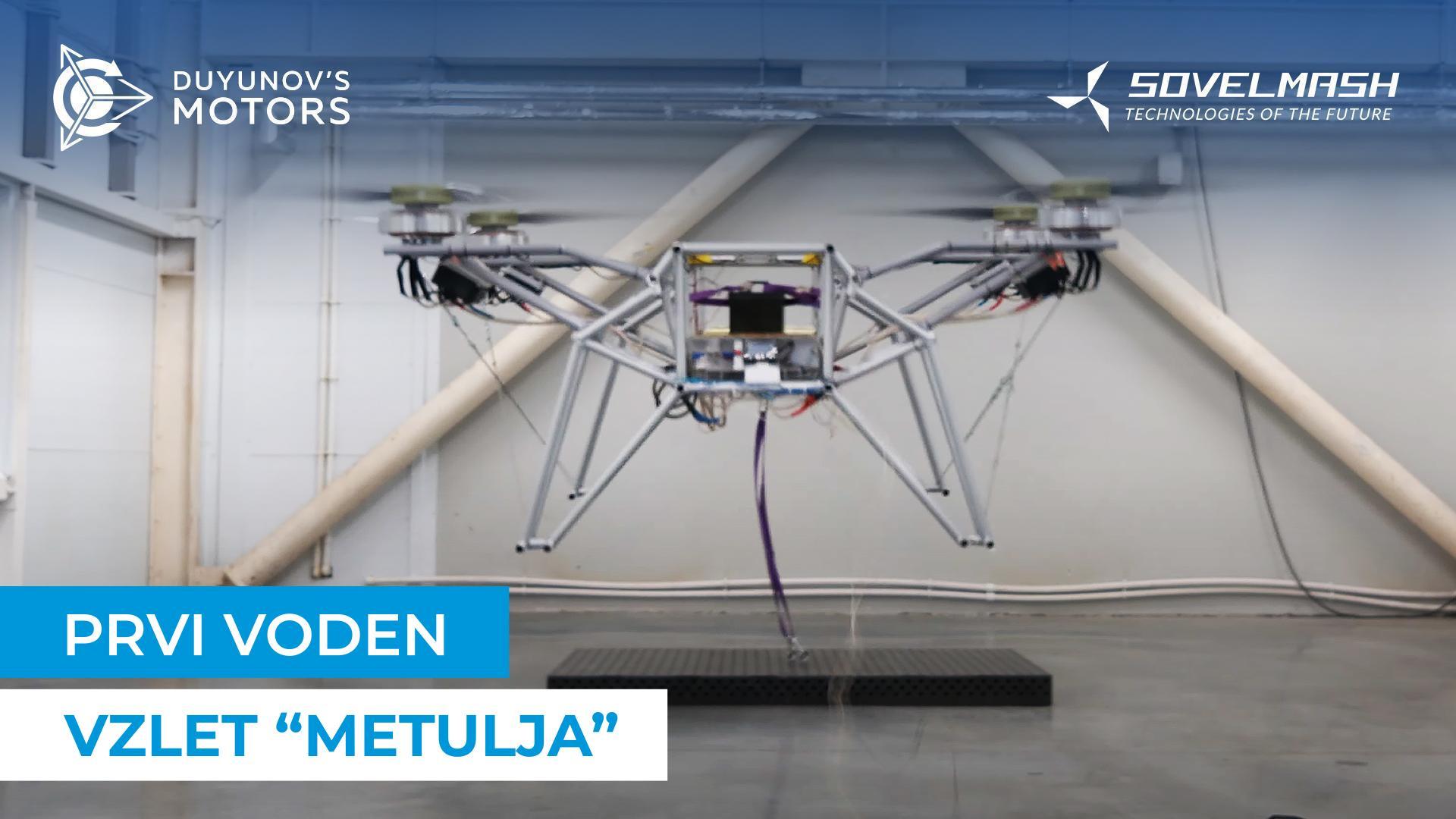 Zgodovinski dogodek: dron "Metulj" prvič vzletel!