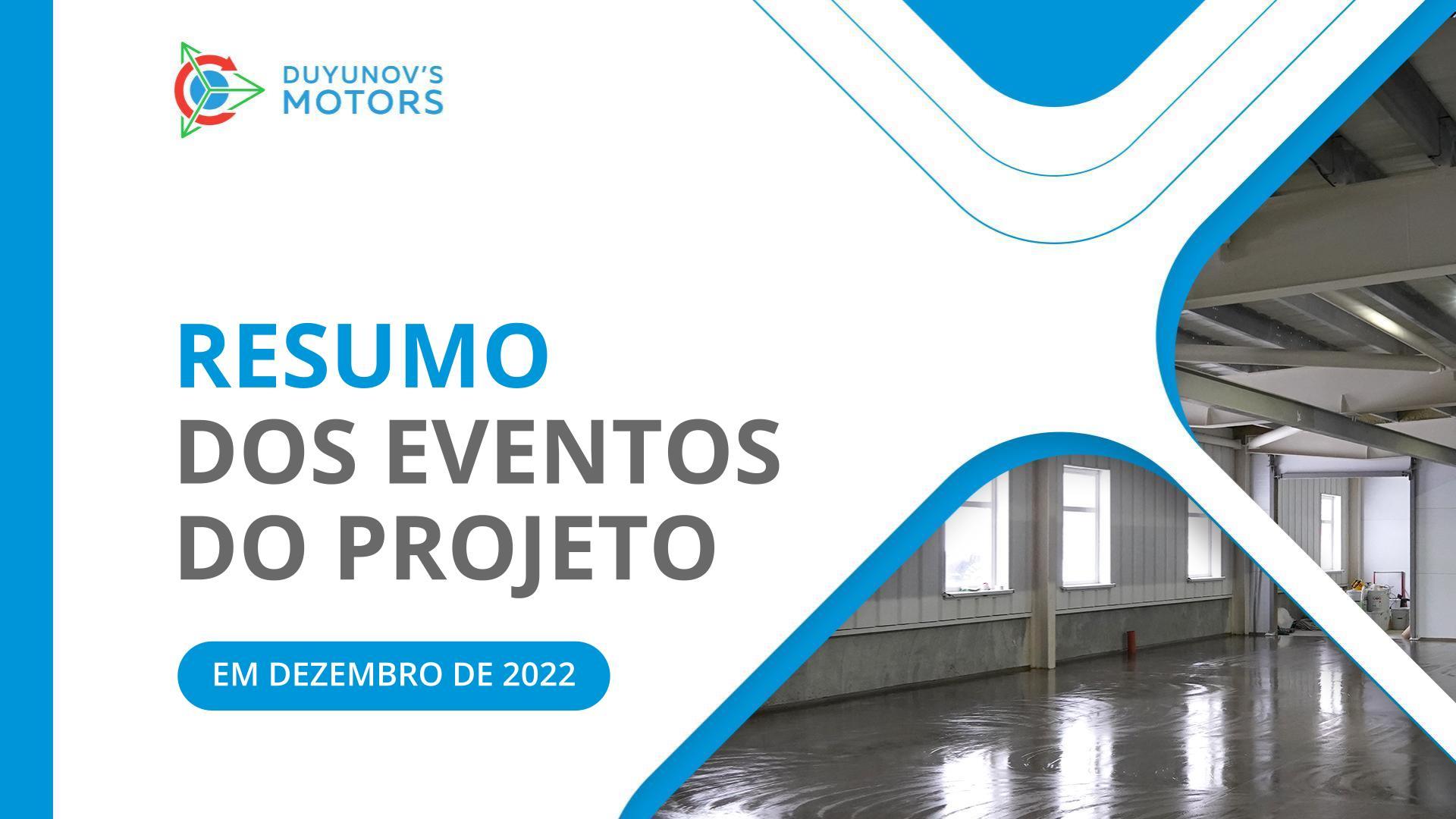 Principais Eventos no Projeto: Resumo de dezembro