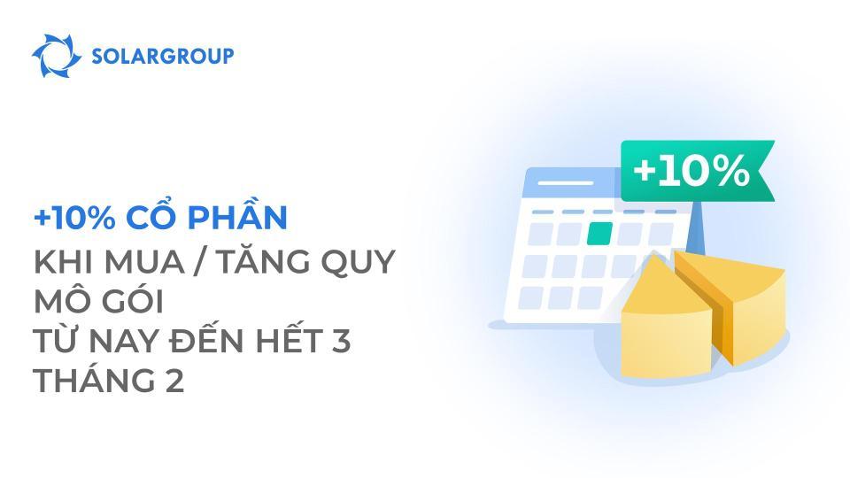 Tiền thưởng khu vực cho Việt Nam: +10% thưởng thêm trên số cổ phần trong gói