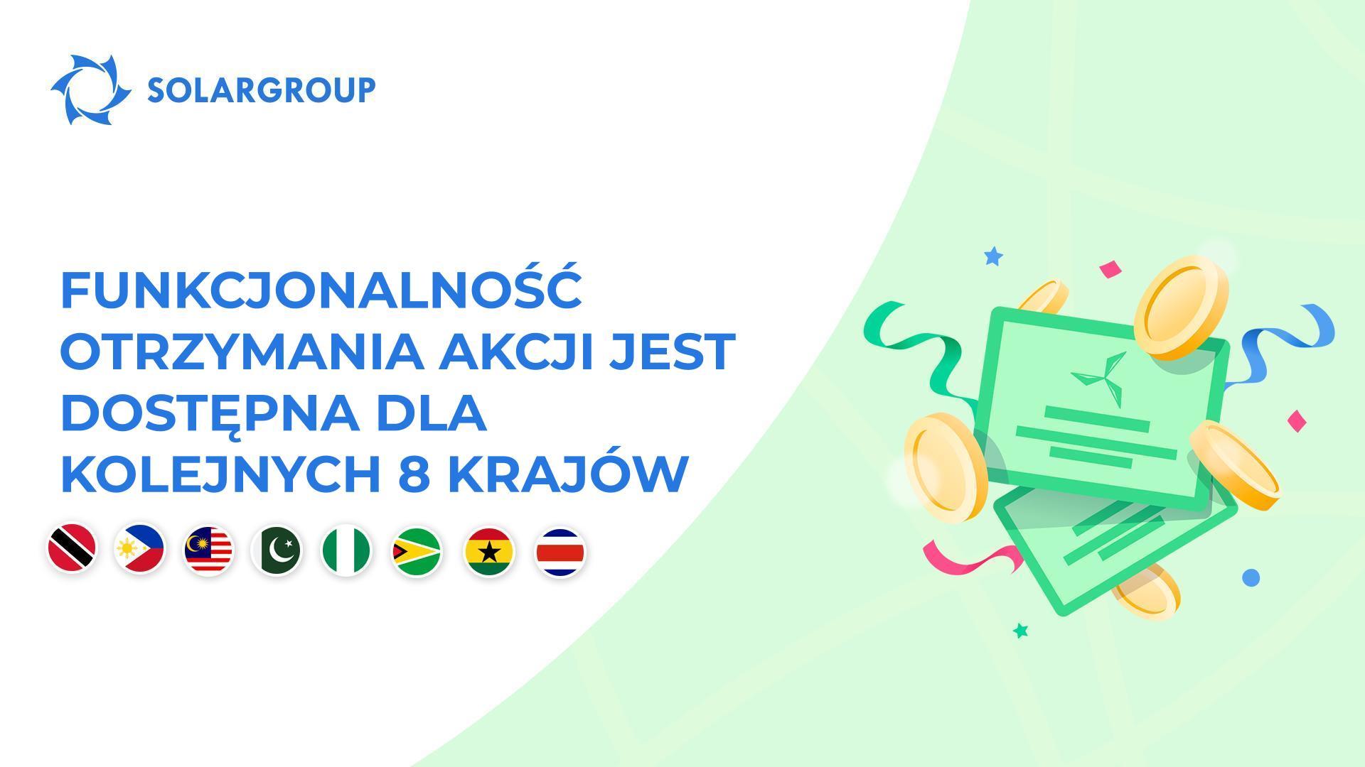 Otwarta funkcjonalność w krajach: Trynidad i Tobago, Filipiny, Malezja, Pakistan, Nigeria, Gujana, Ghana, Kostaryka