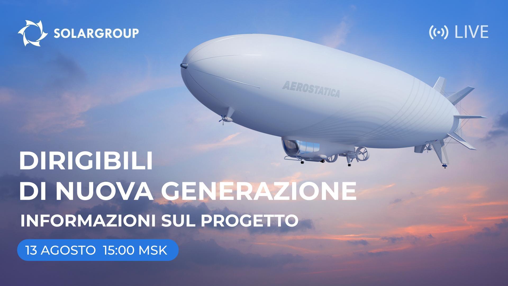 Diretta sul nuovo progetto SOLARGROUP
