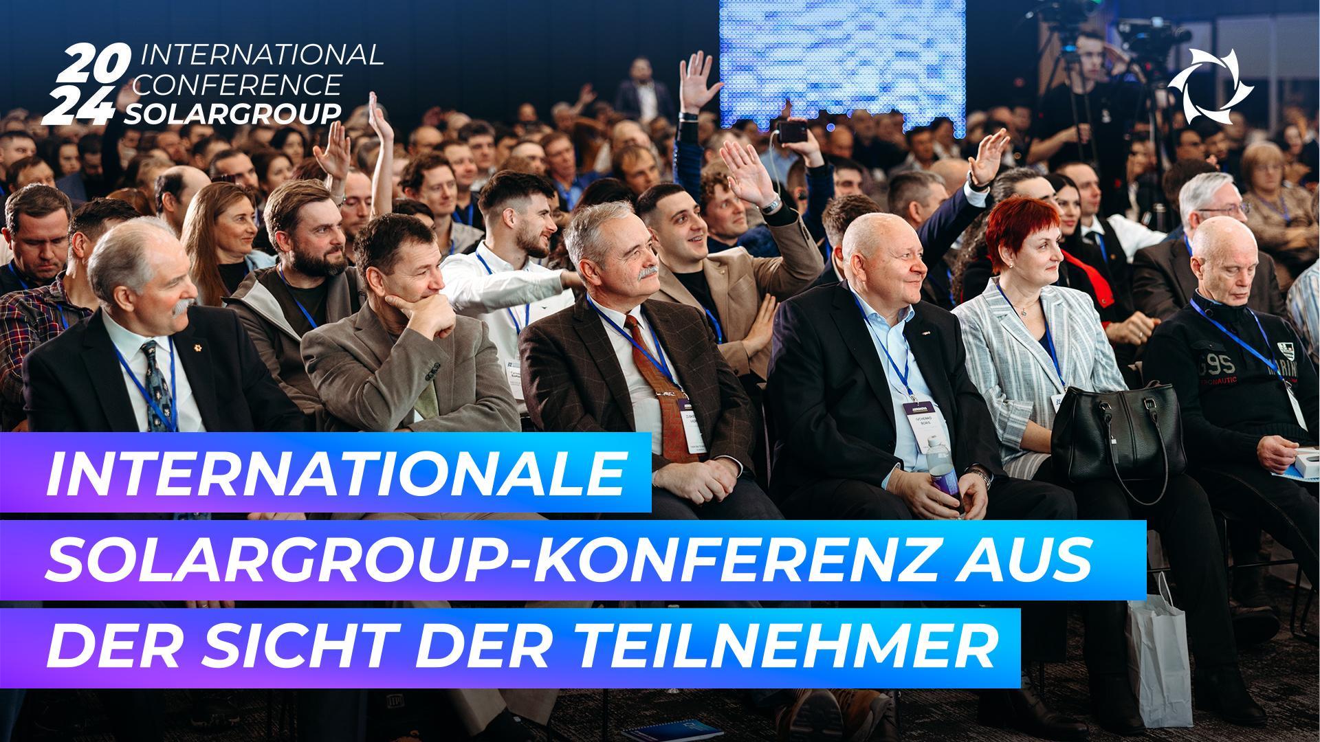 Große Reportage über die Internationale Konferenz in Moskau