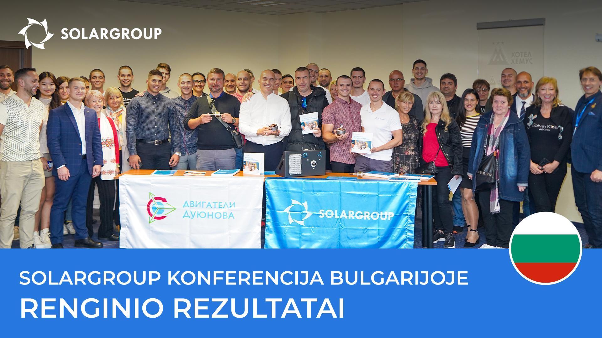 SOLARGROUP konferencija Bulgarijoje: renginio rezultatai
