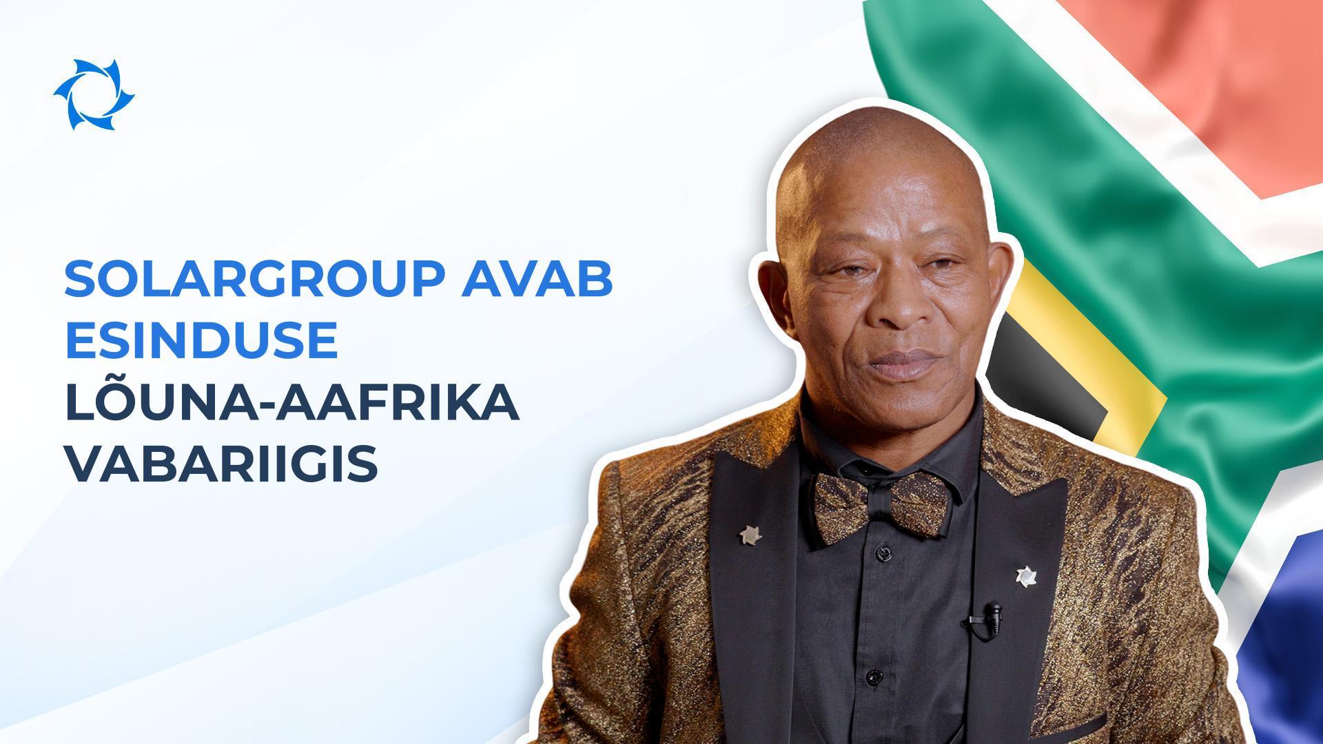 SOLARGROUP avas Lõuna-Aafrika Vabariigis esinduse