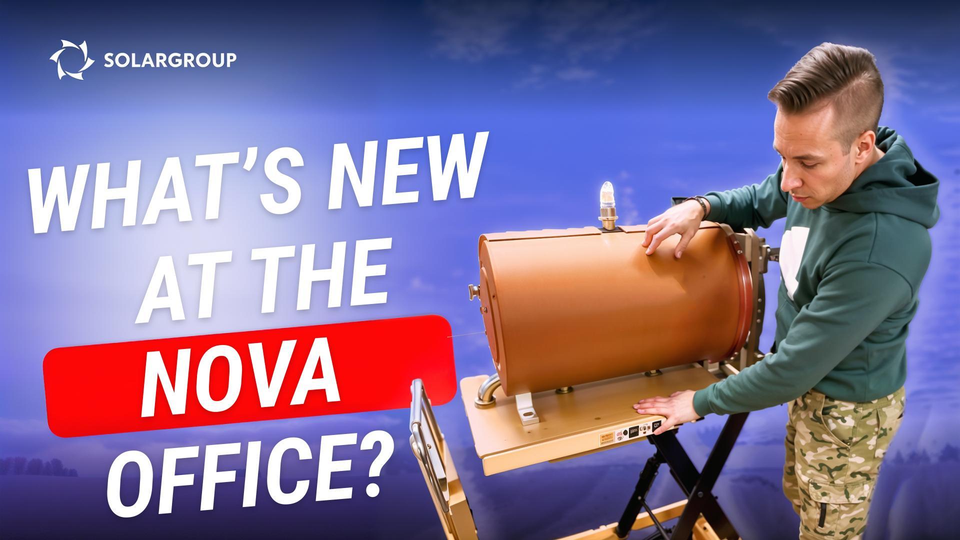 New equipment?! What is happening at the Nova office after the webinars about airships?