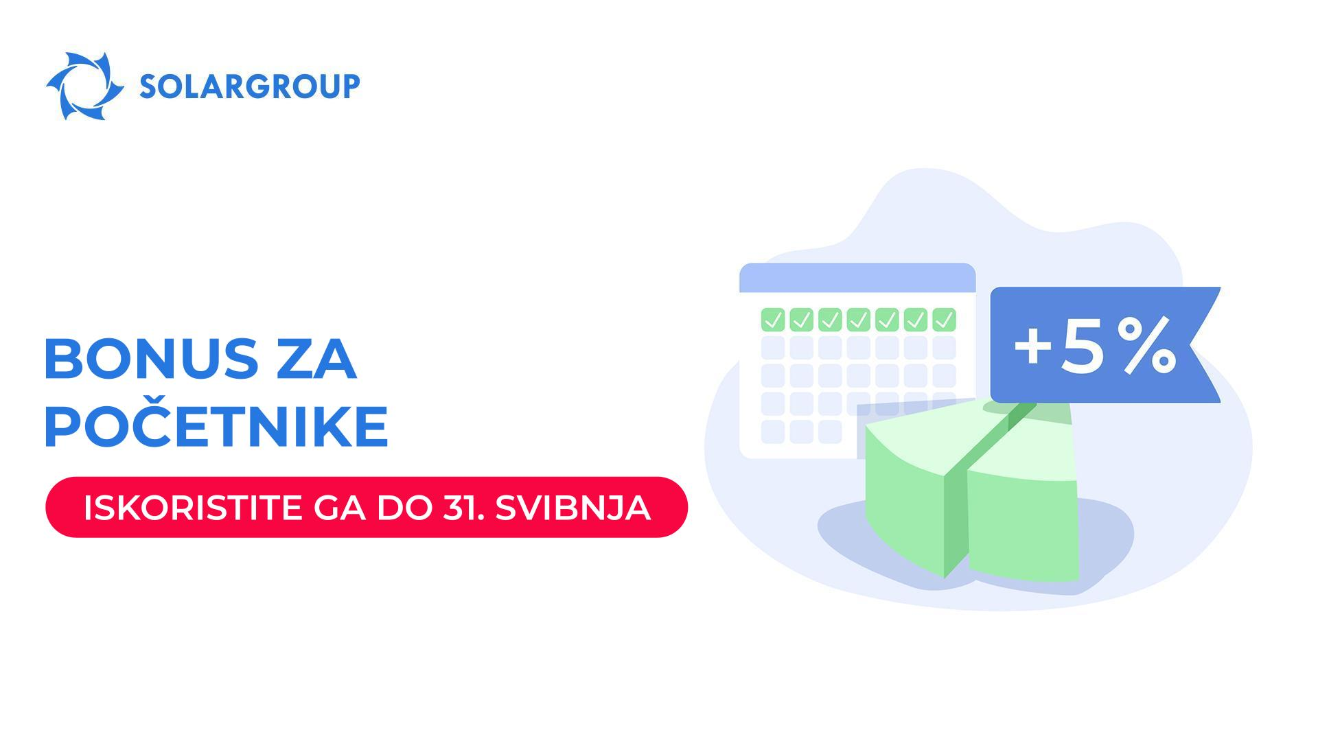 Požurite uložiti u projekt po prvi put i dobiti 5 % više udjela ulaganja