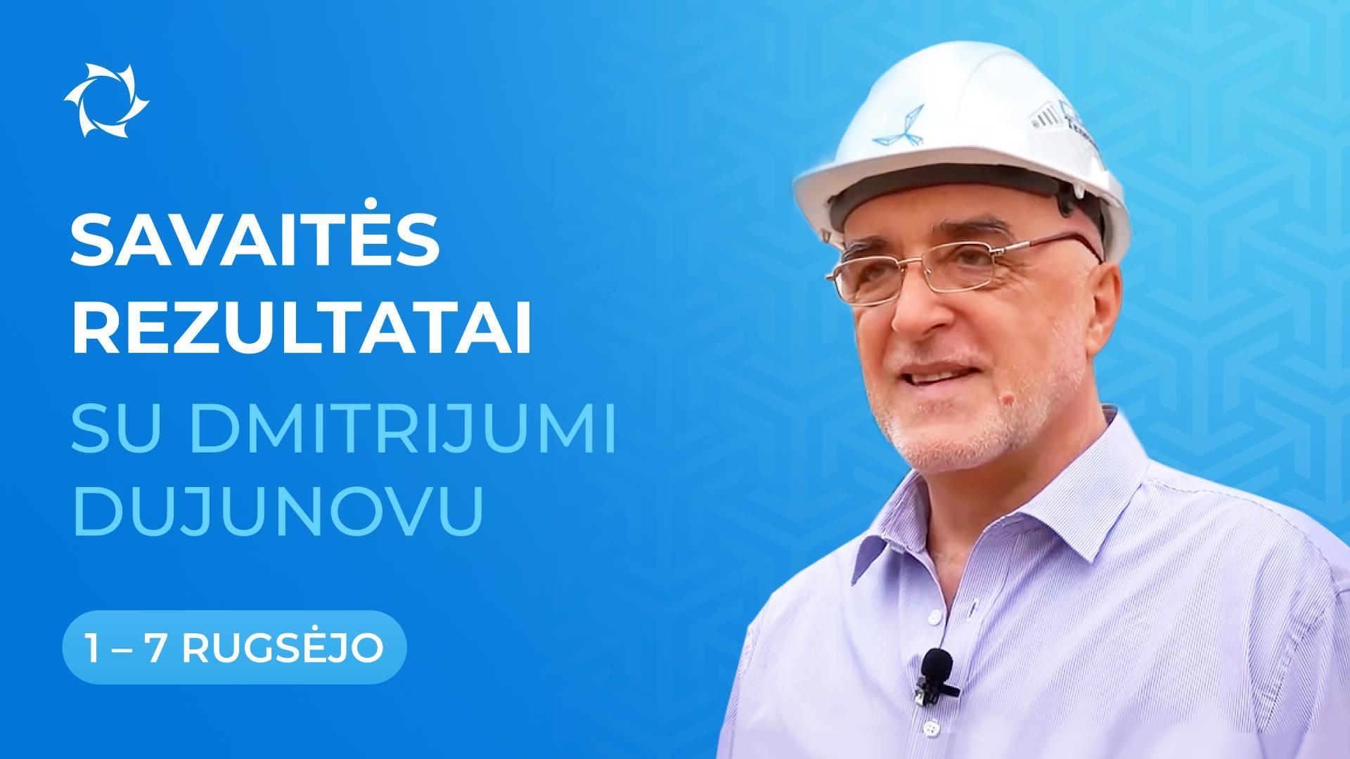 Savaitės rezultatai projekte „Duyunovo varikliai“