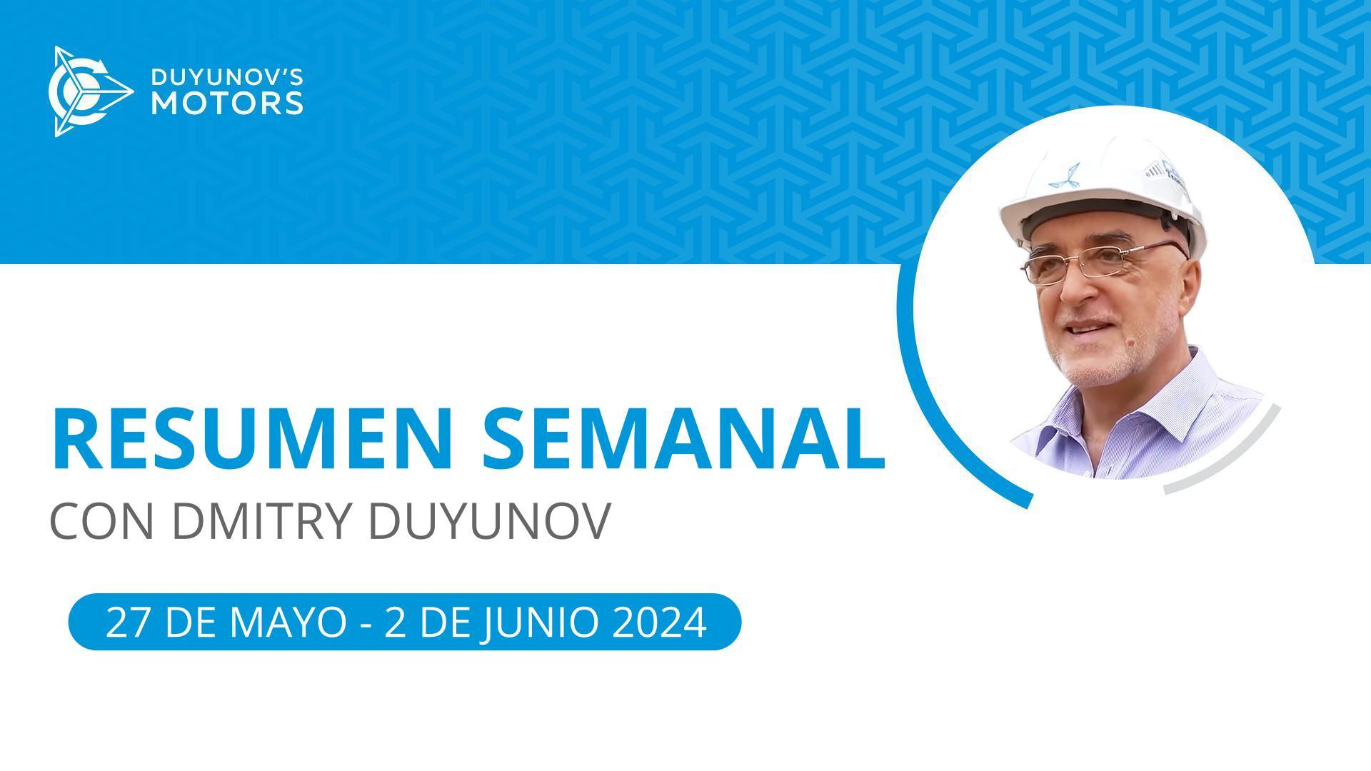 Resumen semanal en el proyecto "Motores de Duyunov"
