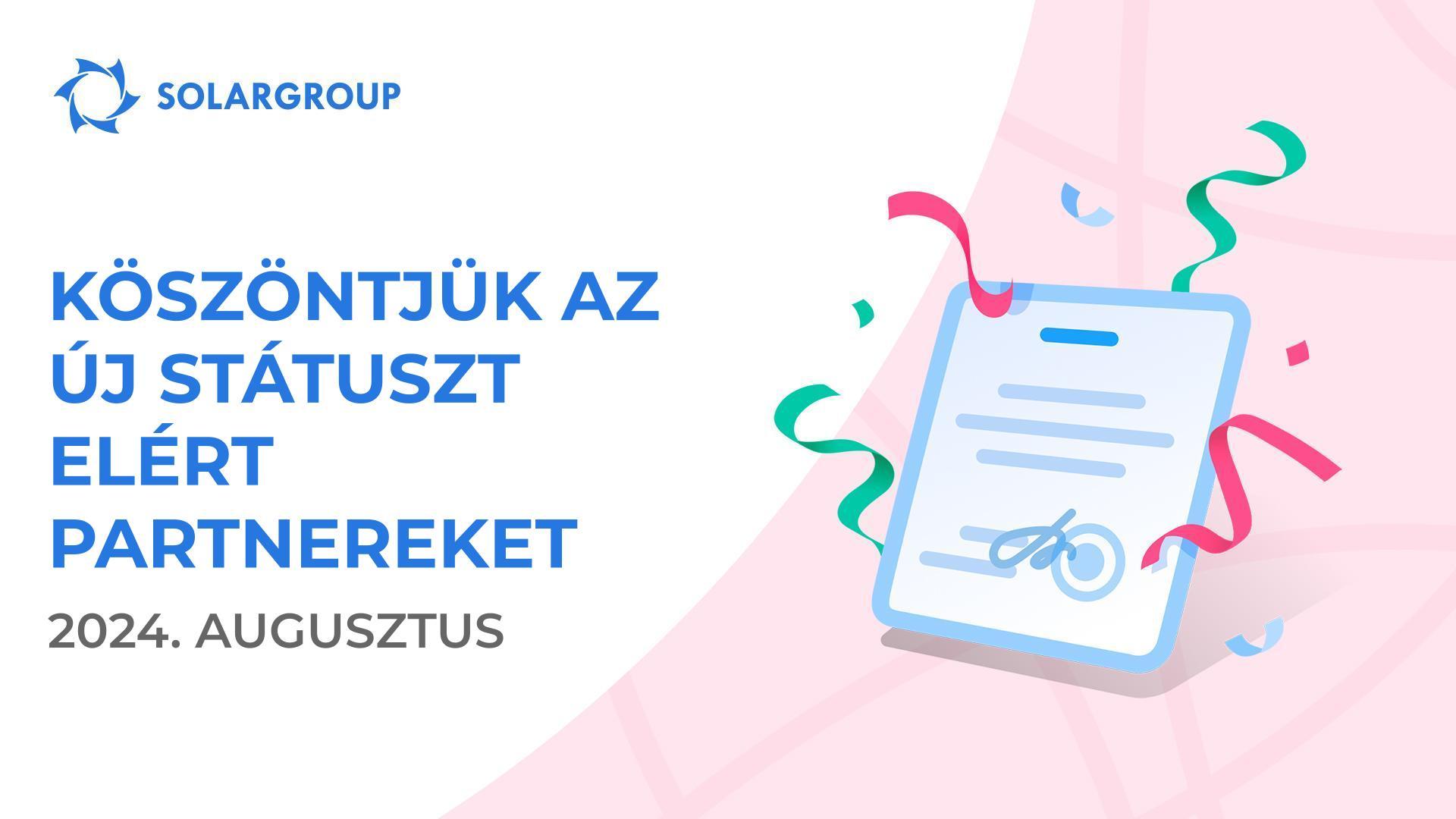 Köszöntjük az új státuszt elért partnereket!👏