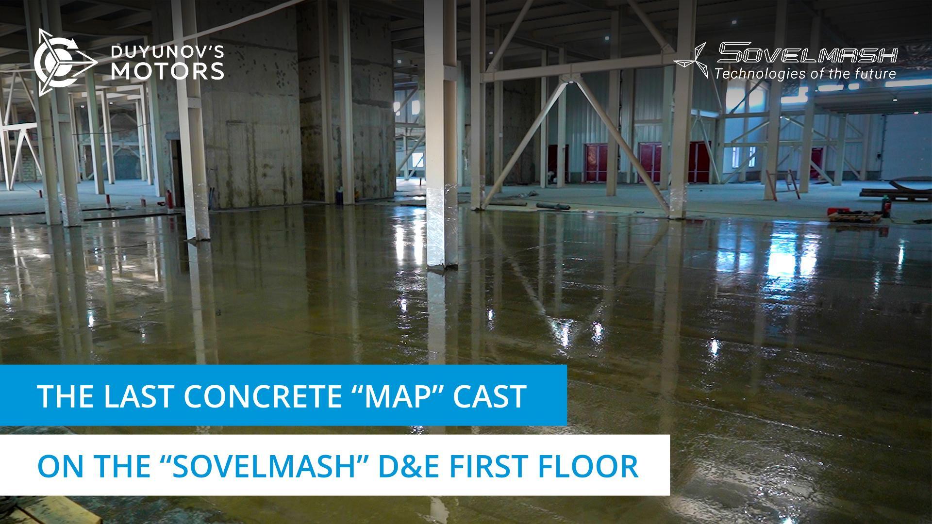 The last concrete "map" of the "Sovelmash" D&E first floor cast