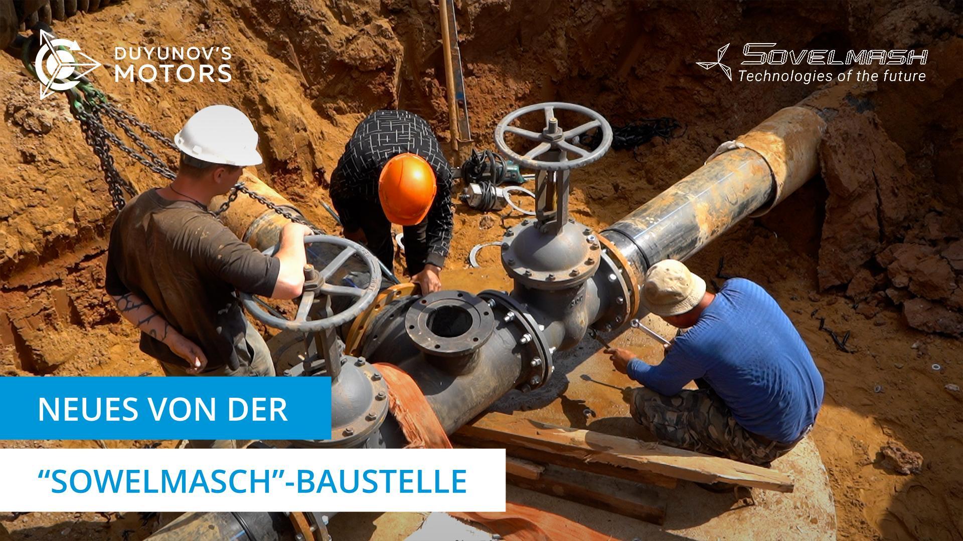 Aufräumarbeiten im TPKB "Sowelmasch", Verlegen der Fliesen, Einbau von Aufzügen und sonstige Arbeiten