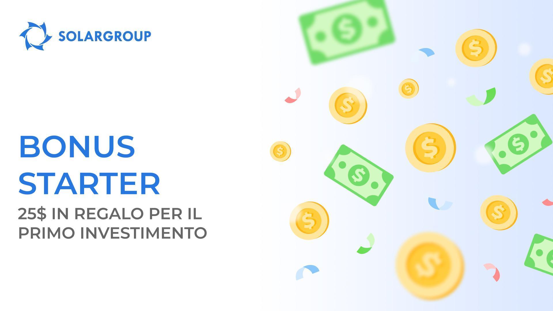 Nuova promozione per i nuovi investitori: Bonus Starter