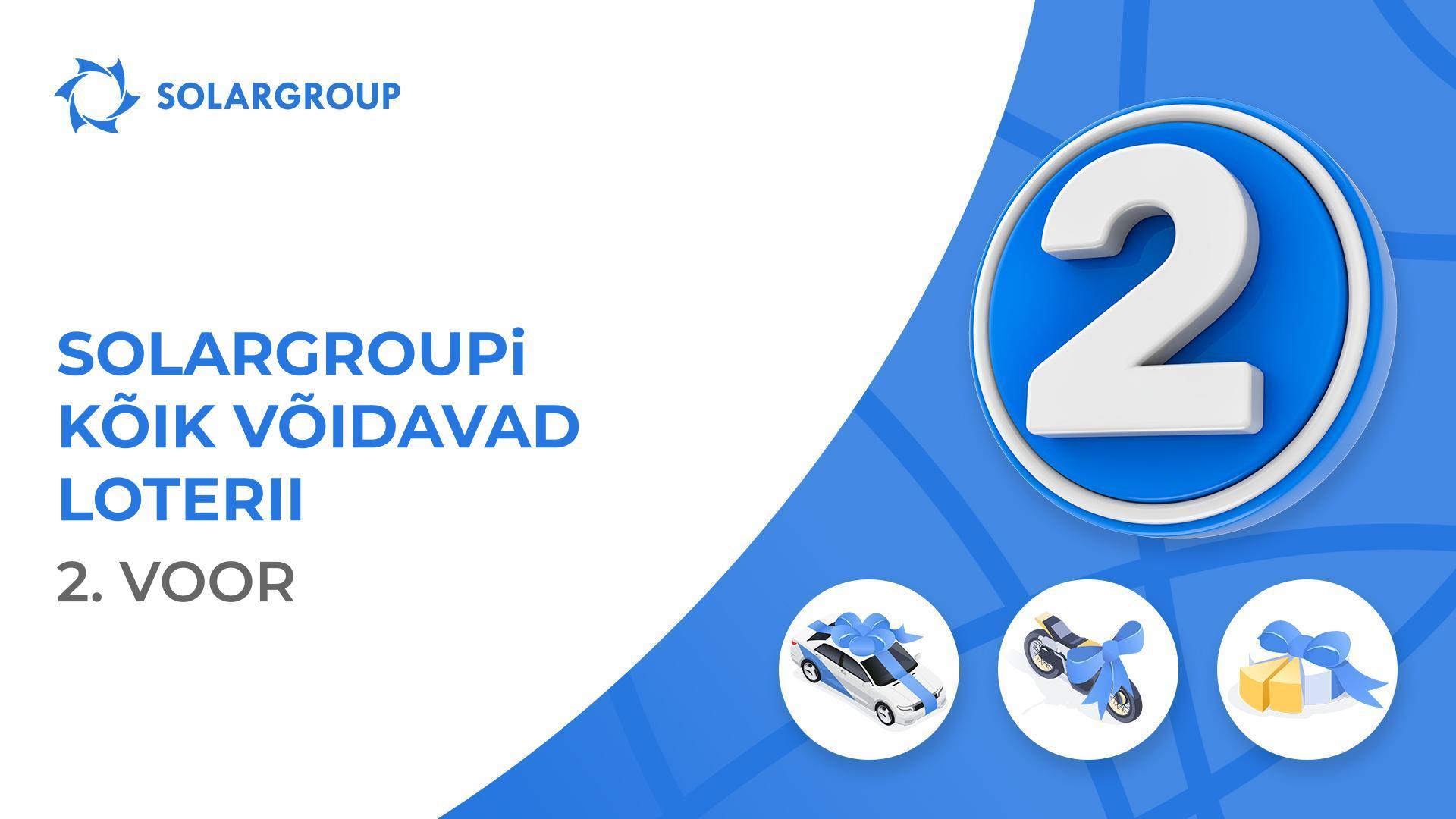 1. novembril algab SOLARGROUPi loterii teine voor.
