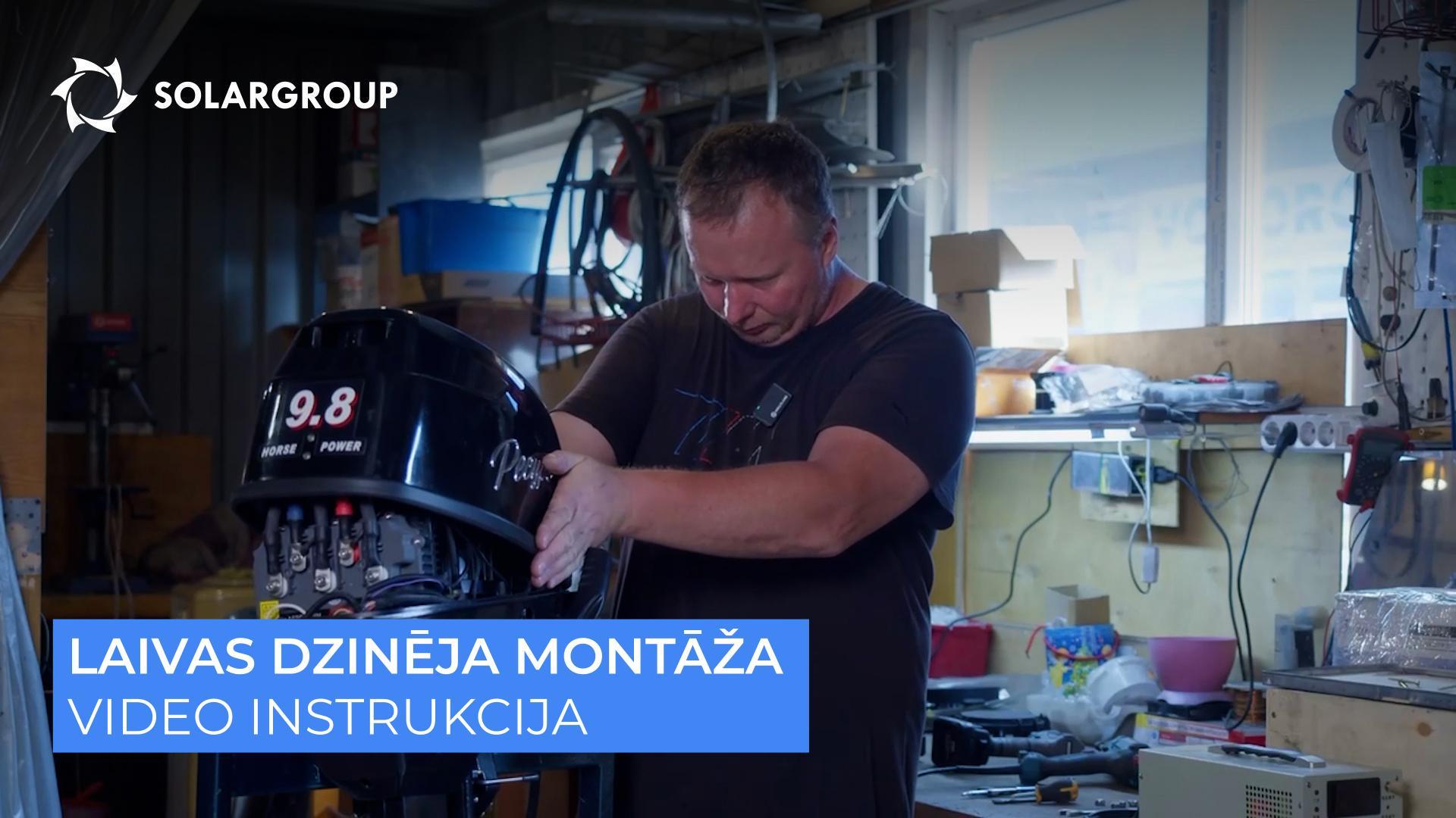 Kā samontēt elektromotoru uz "Slavjanka" laivai?