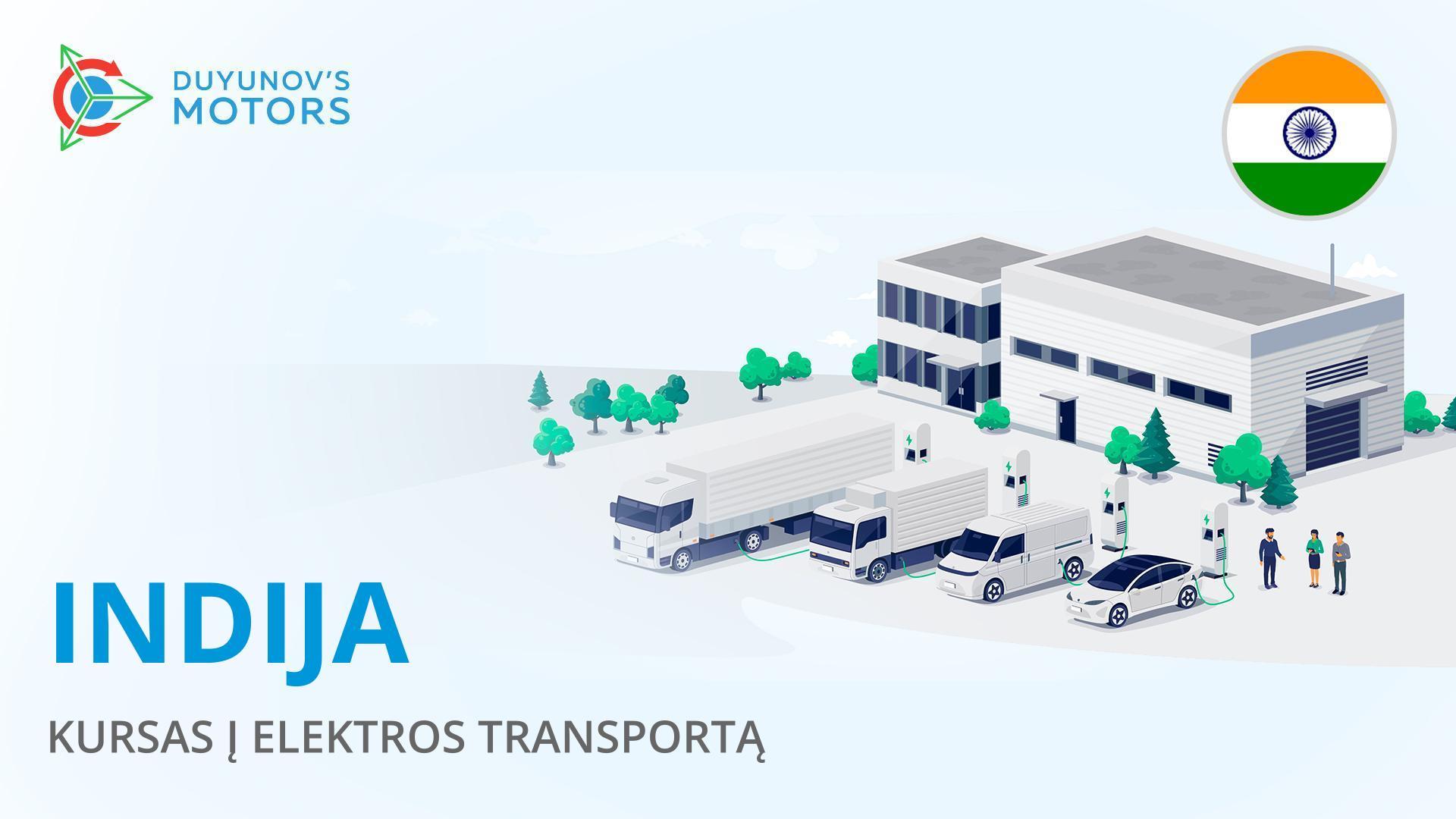 Indija: kursas į elektros transportą