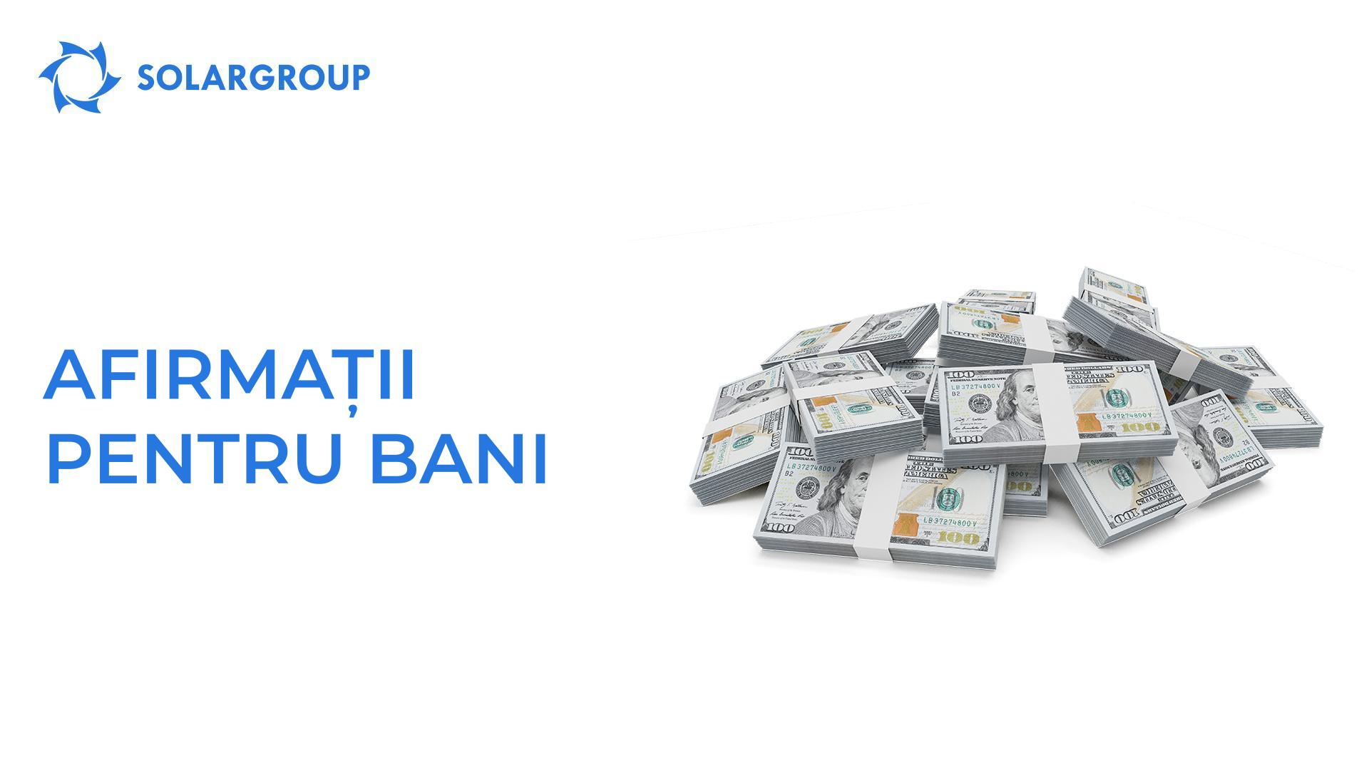 Afirmații pentru bani
