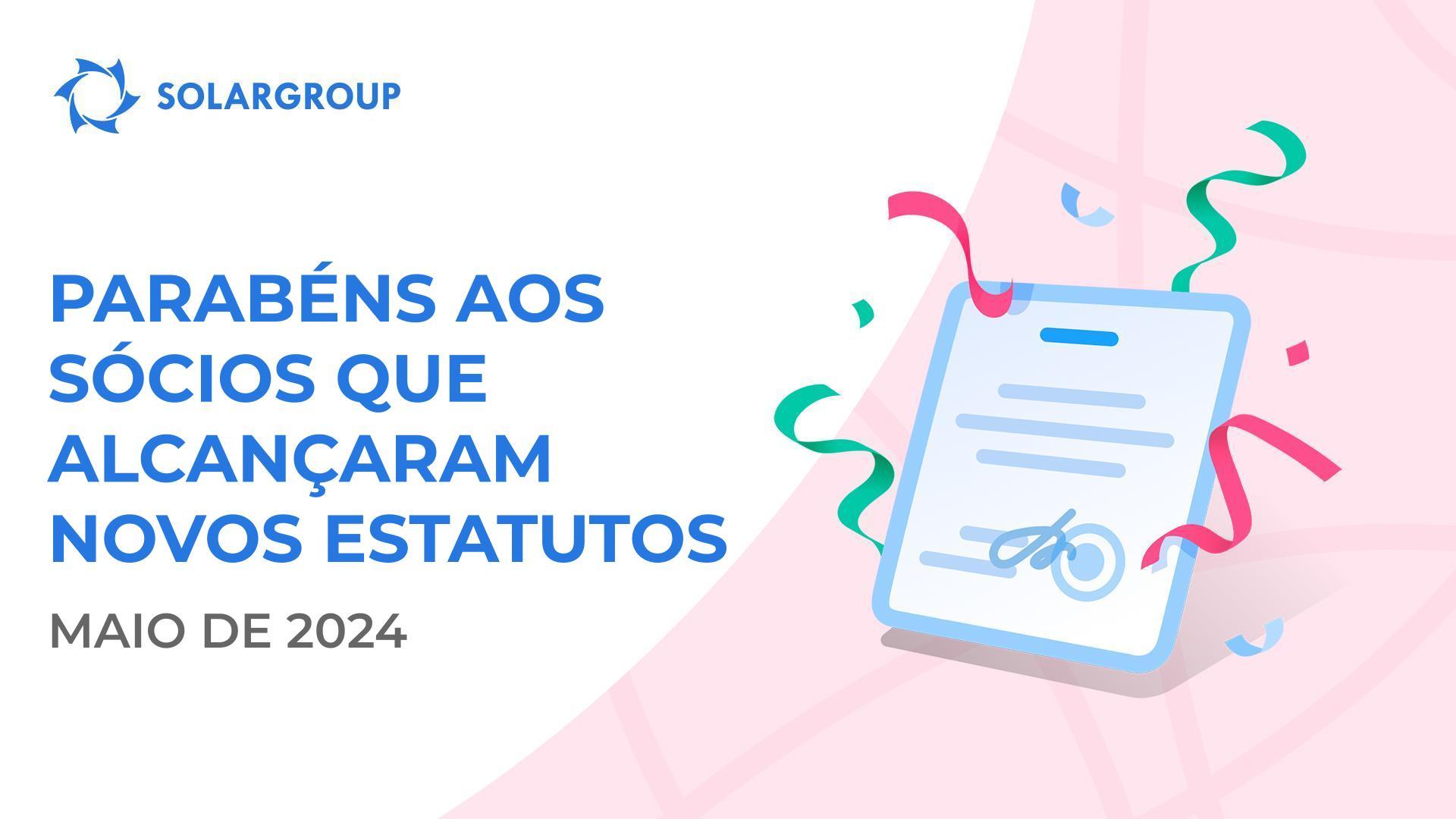 Felicitamos todos os sócios que alcançaram novos estatutos!👏