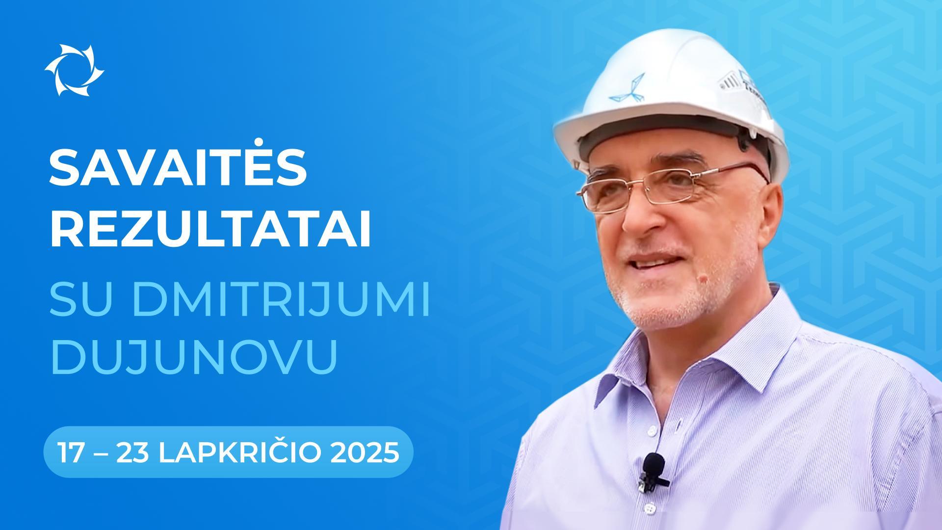 Savaitės apžvalga projekte „Duyunovo varikliai“