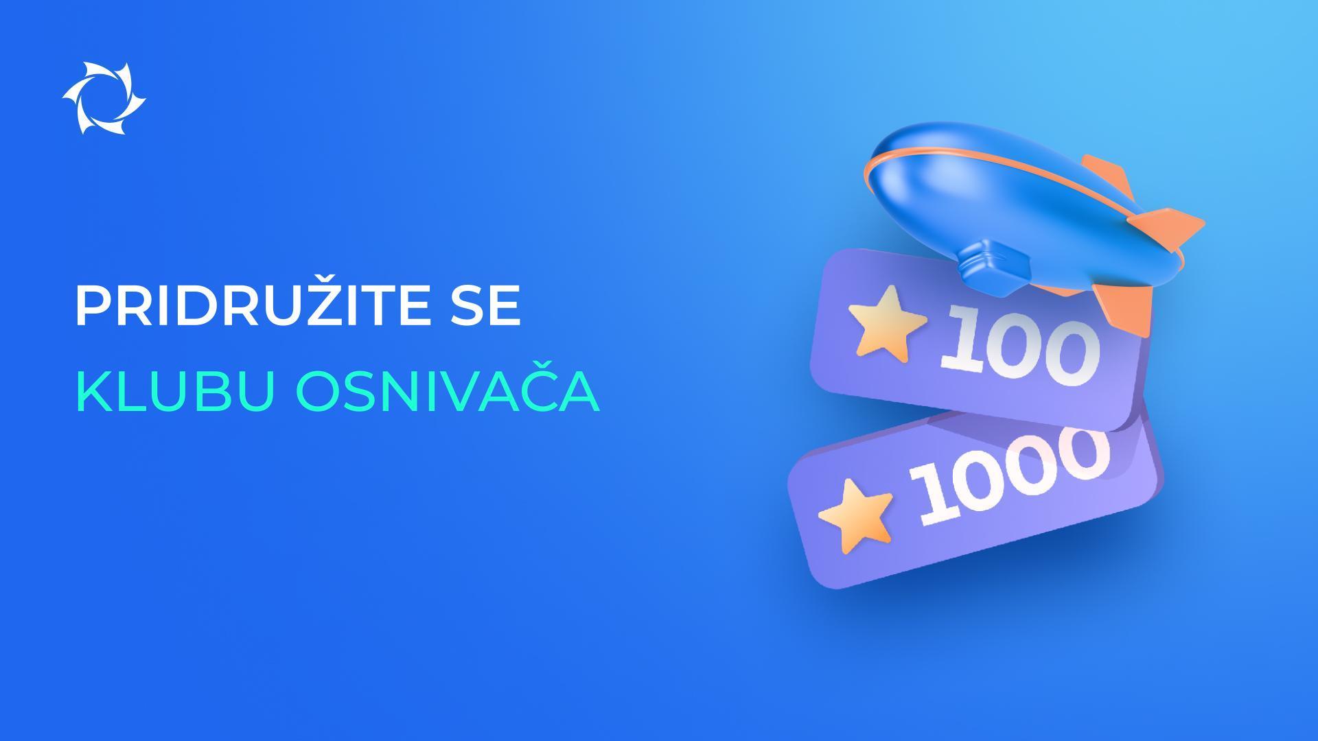 Propustili ste priliku pridružiti se Klubu Osnivača? Pridružite se sada i ostvarite privilegije