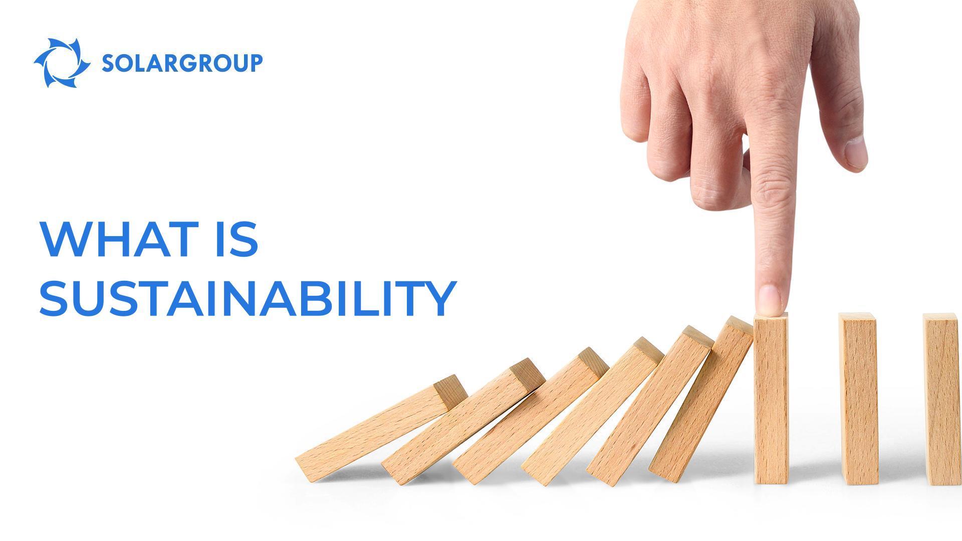 What is sustainability